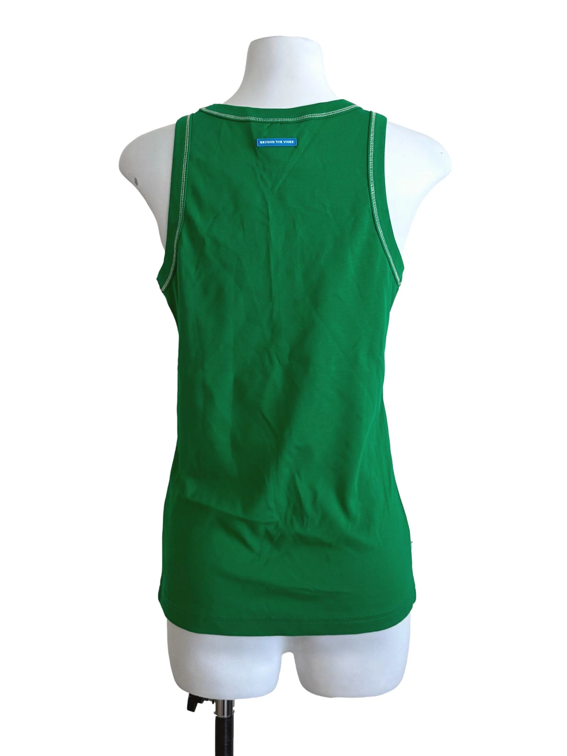 Bright Green Round Neck Tank Top - Image 2