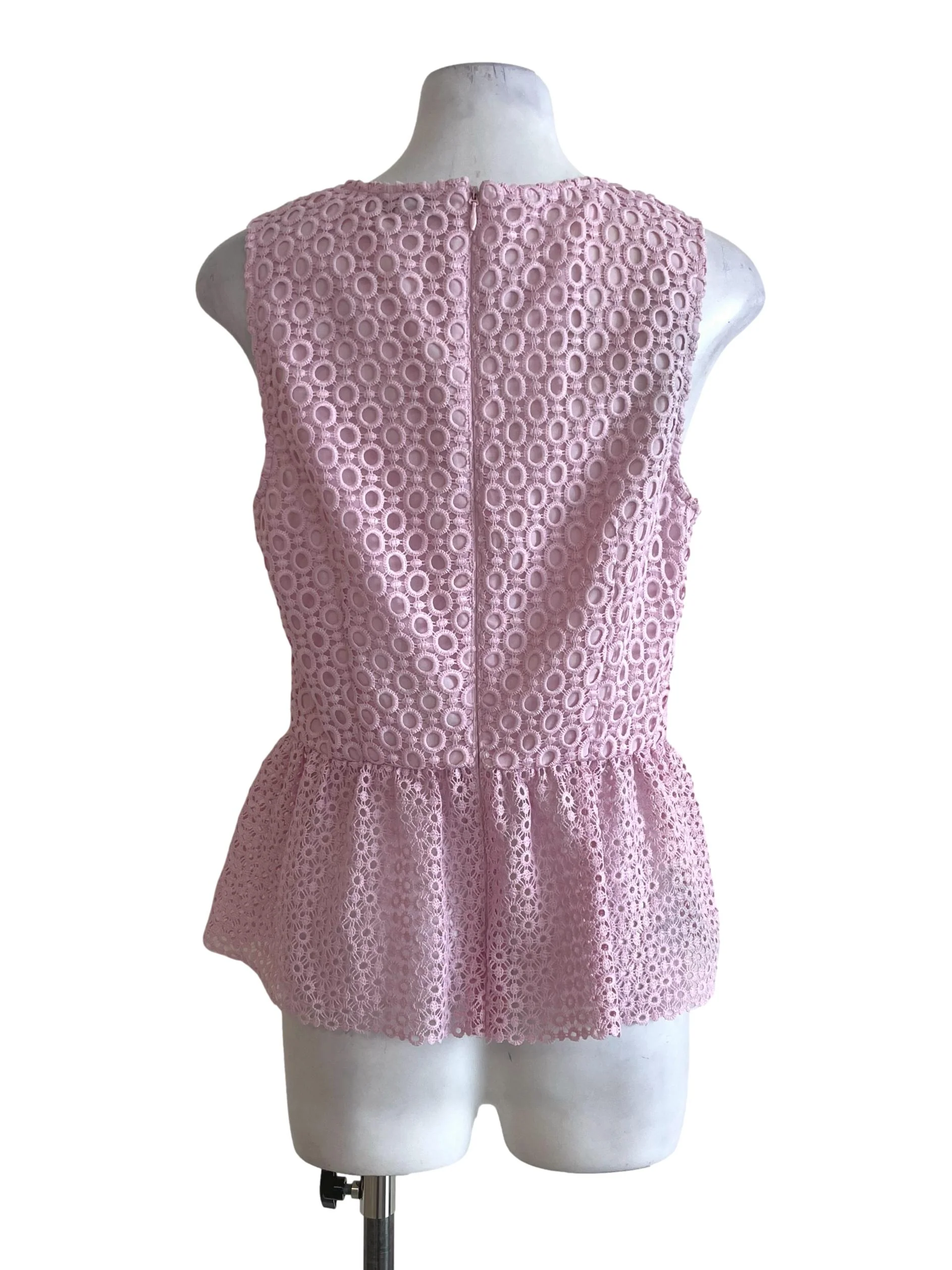 Bright Pink Eyelet Top - Image 2
