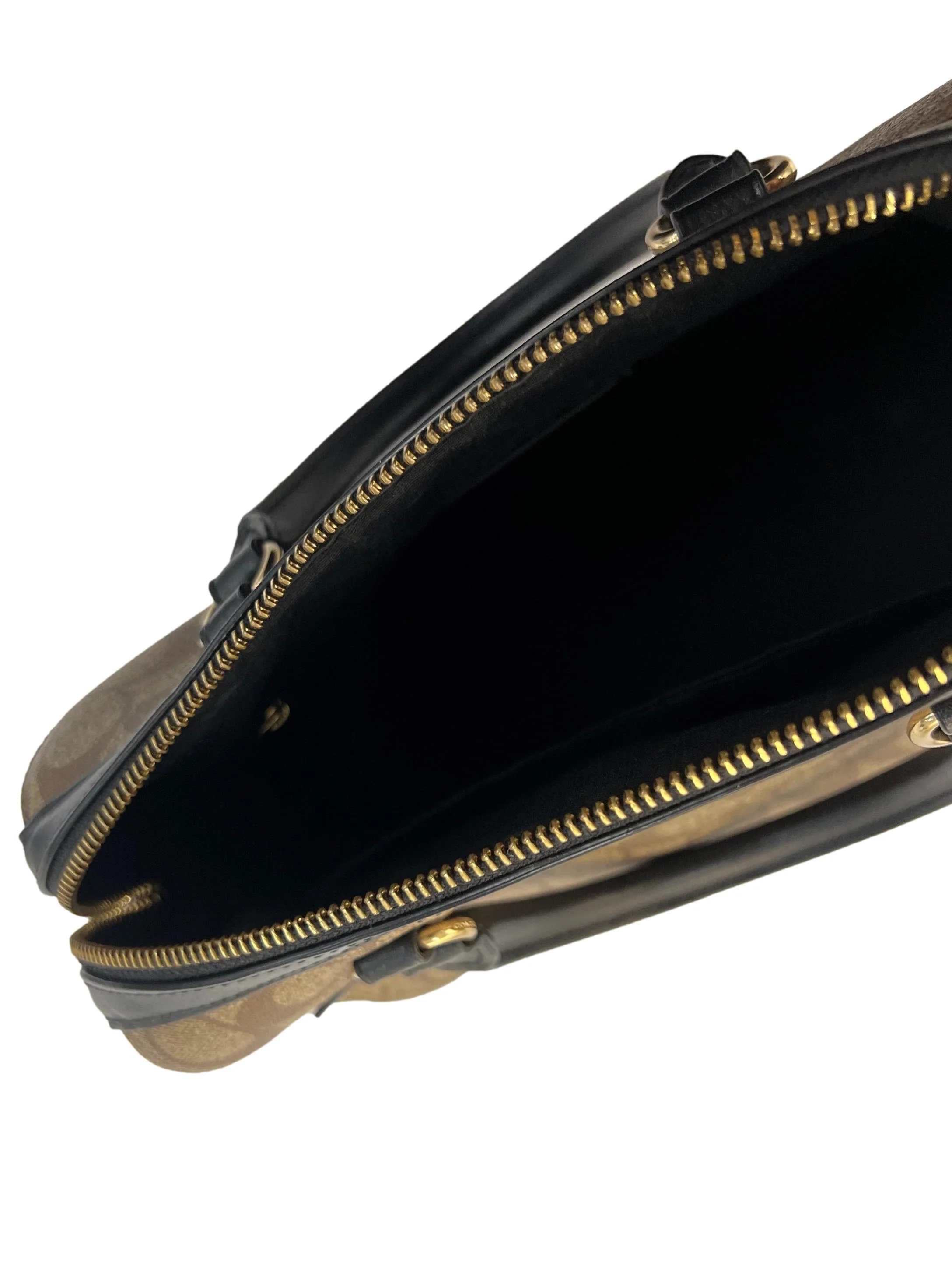 Brown Black Monogram Handbag - Image 3