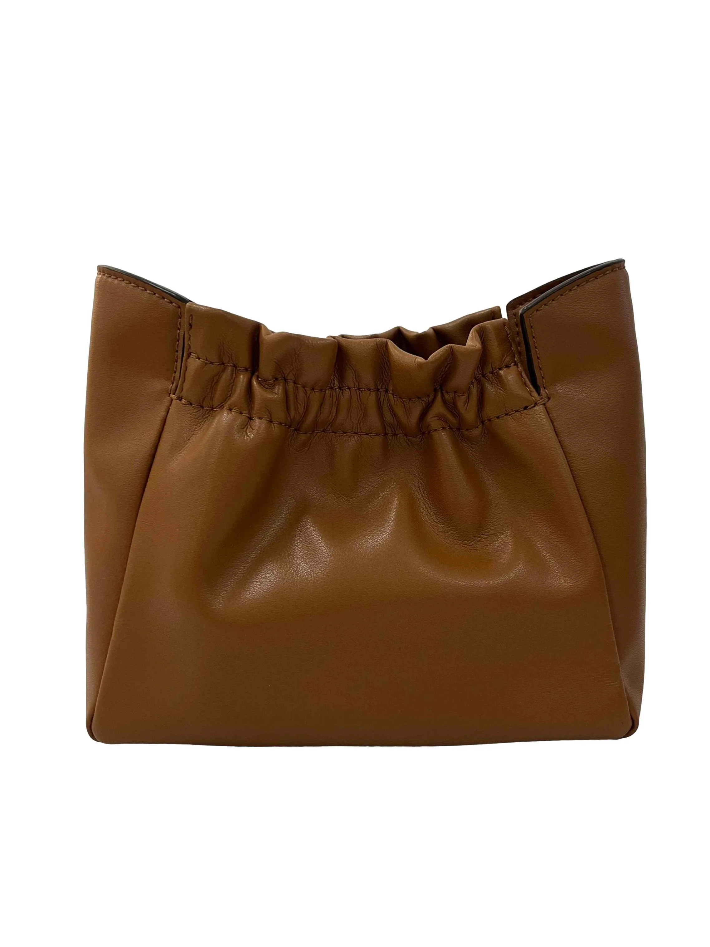 Brown Brigette Riched Chain-Handle Shoulder Bag - Image 2