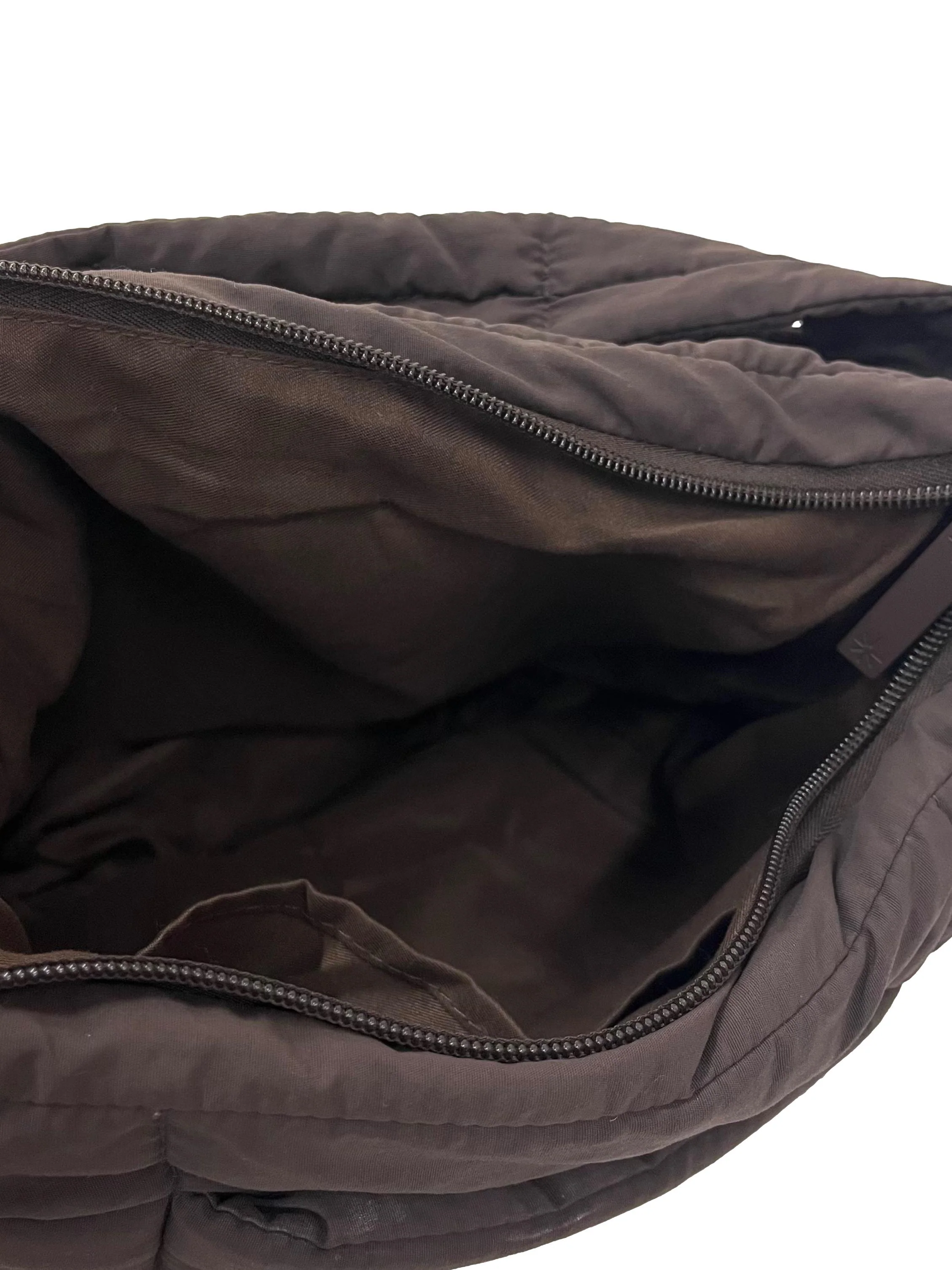 Brown Canvas Puffer Swing Handbag CSN - Image 4