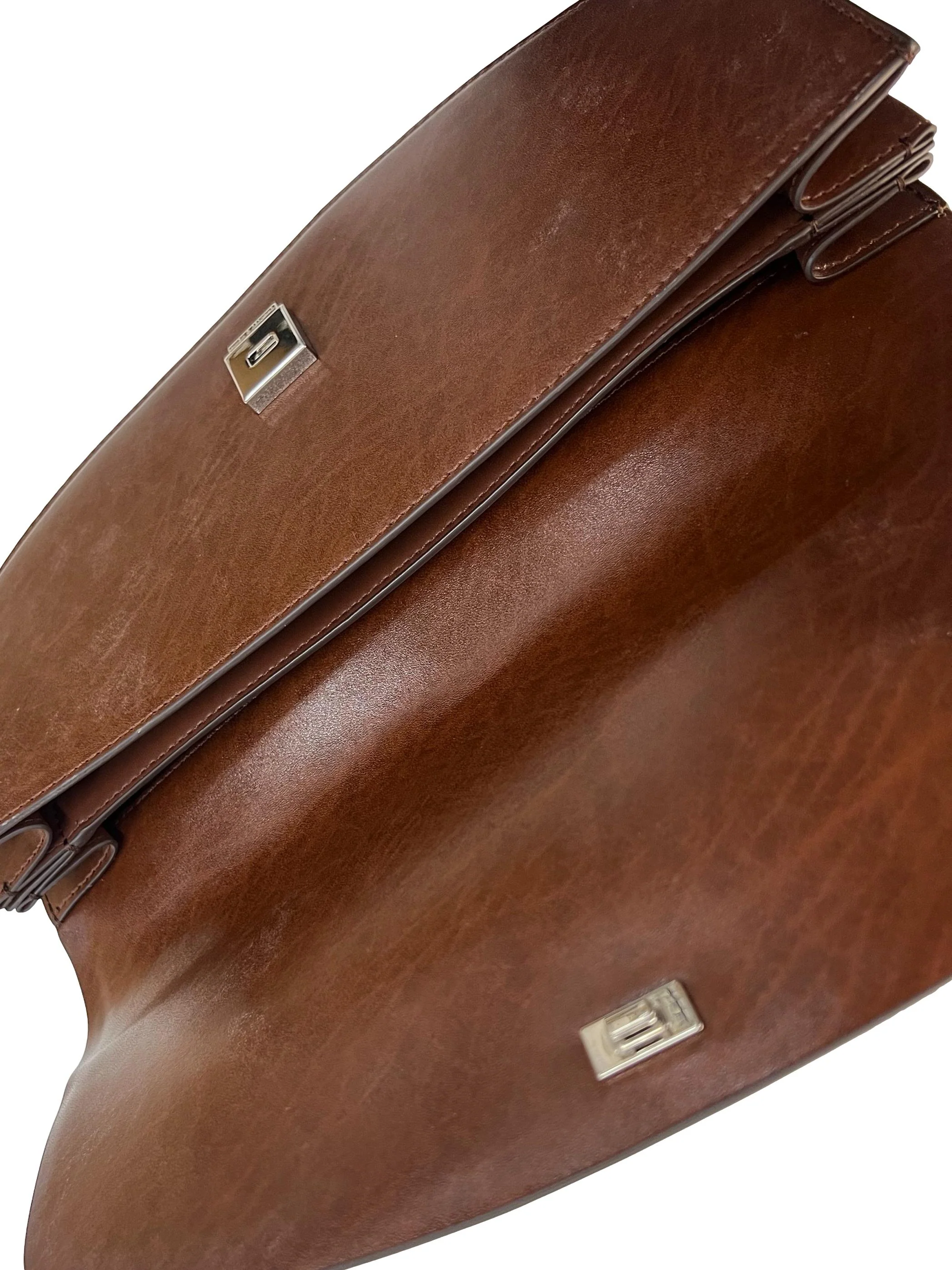 Brown Elongated Saddle Bag - Image 3