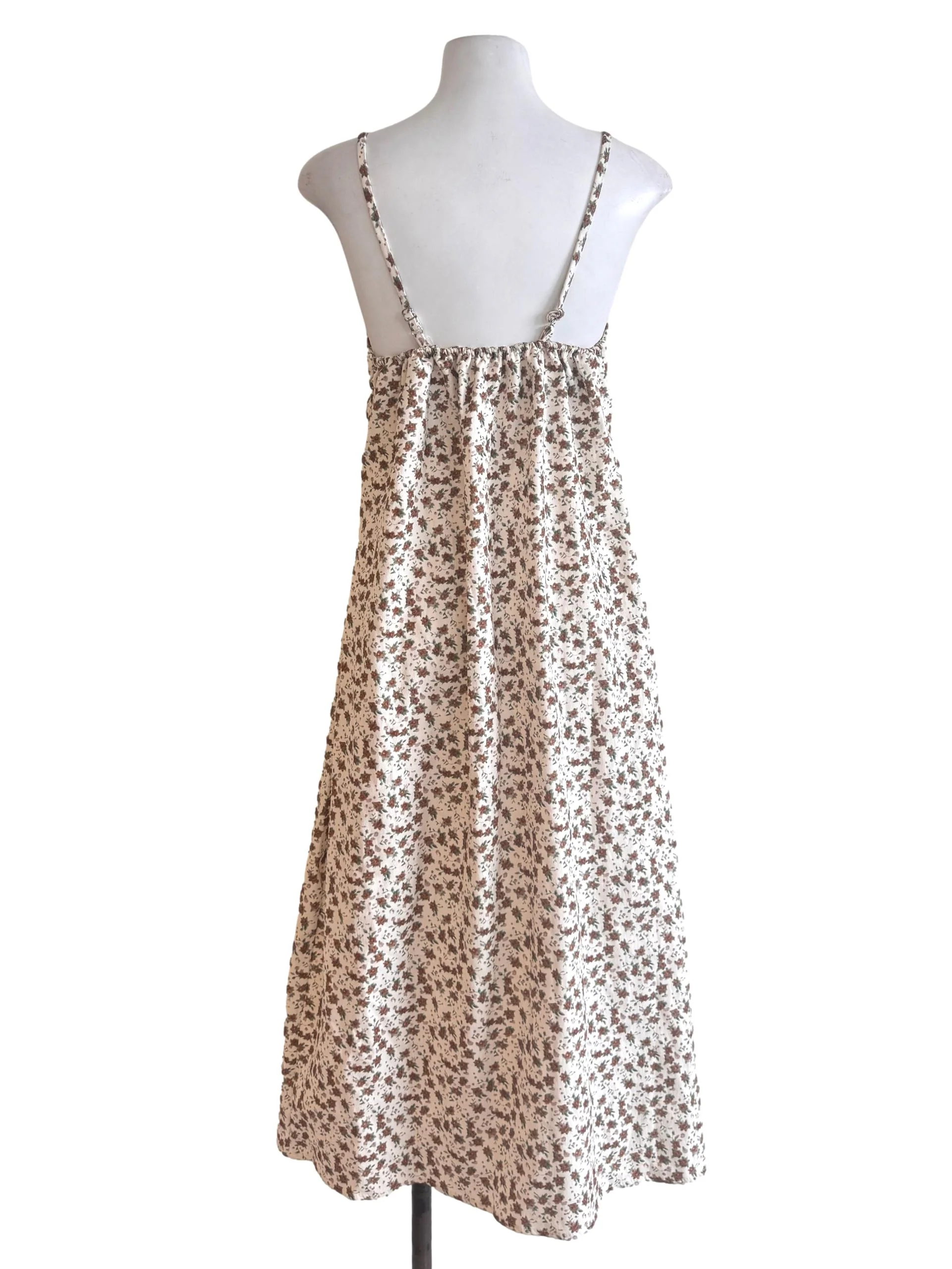 Brown Floral Dress - Image 2