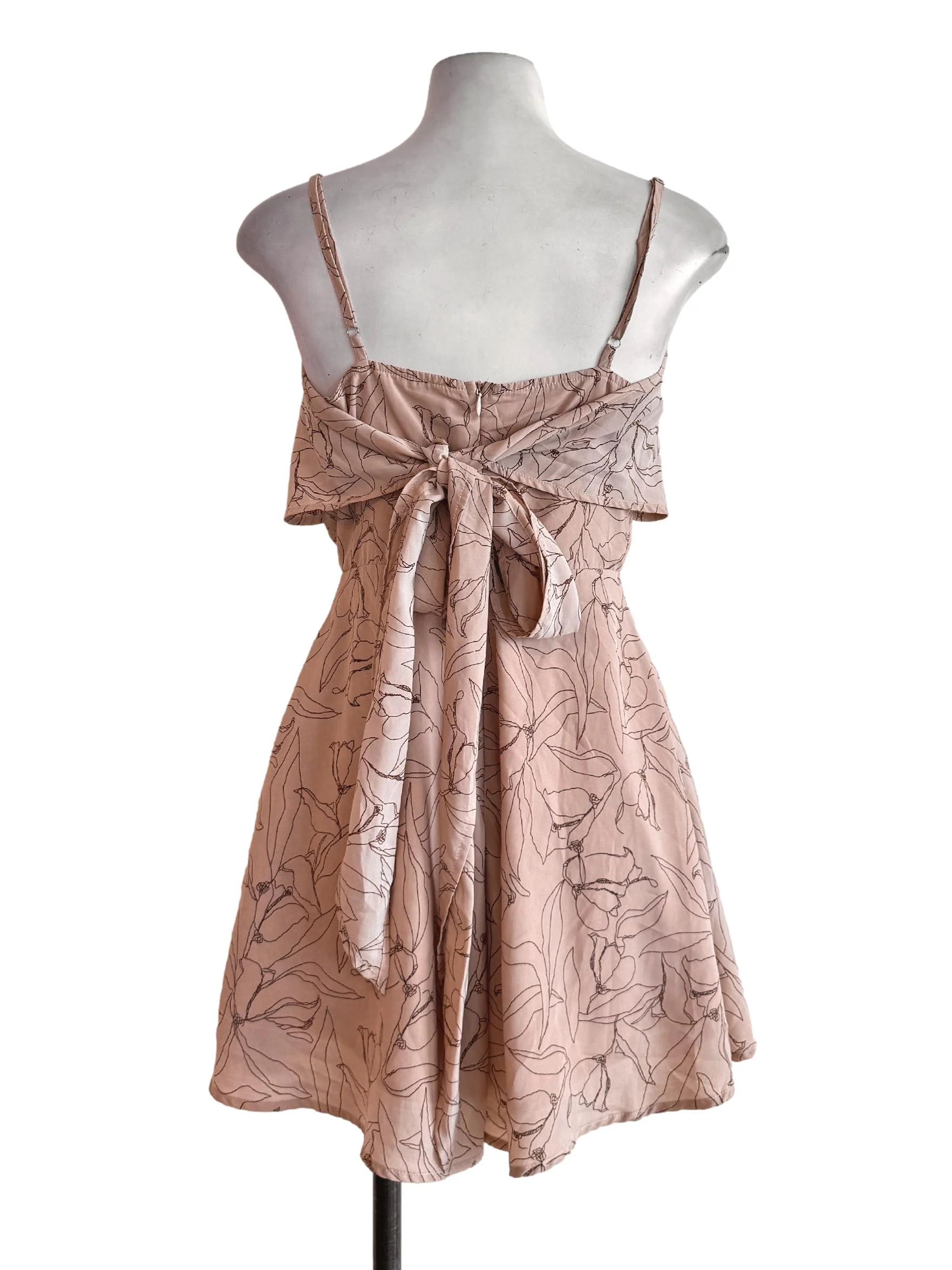 Brown Floral Romper TTR - Image 2