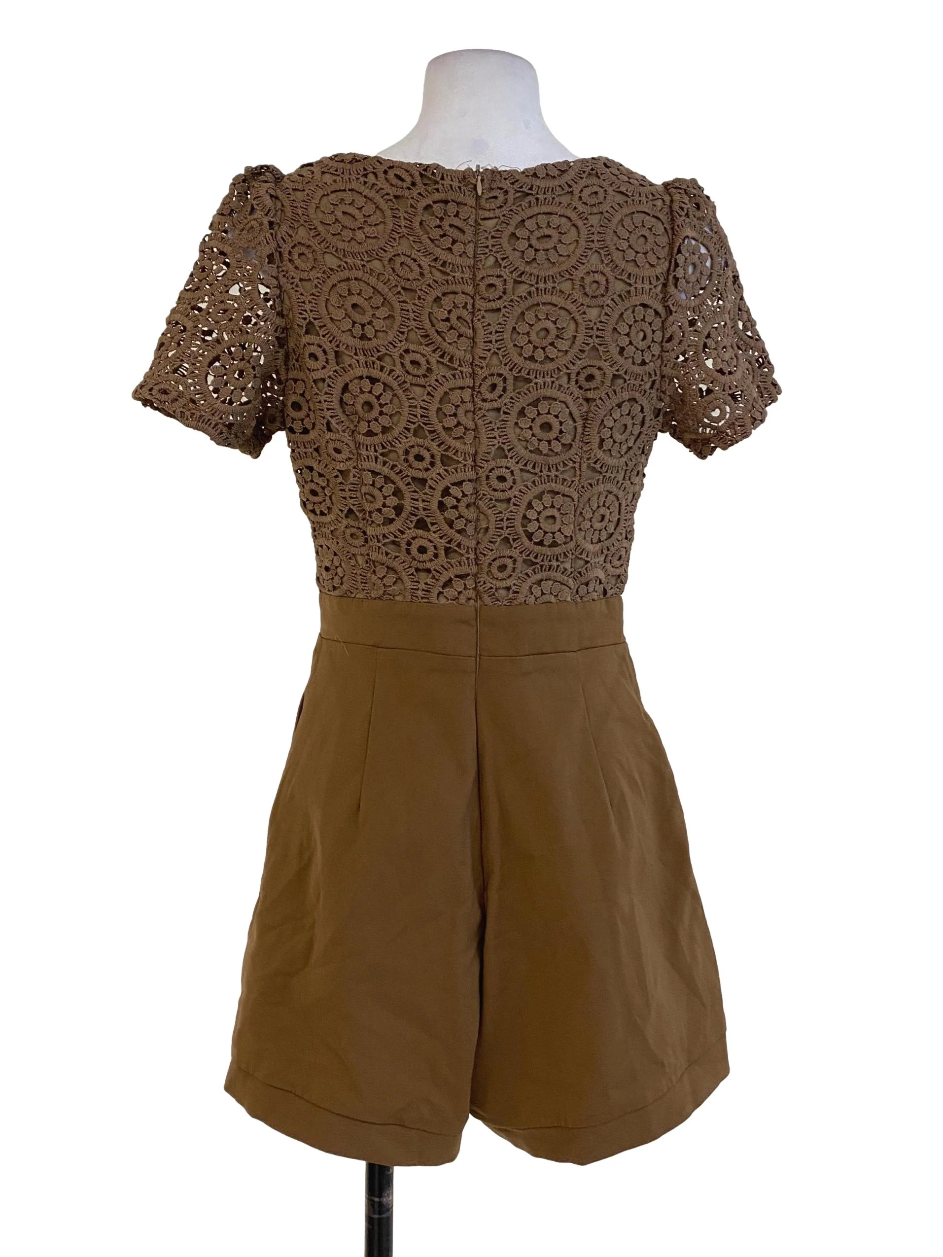 Brown Half Laced Rompers - Image 2