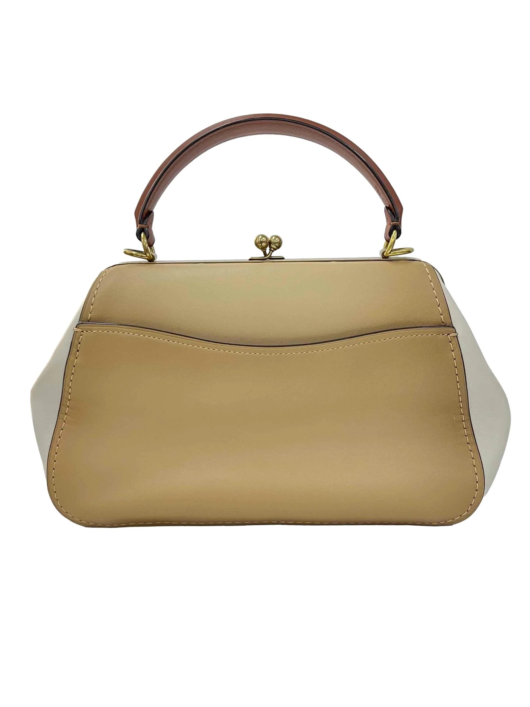 Brown Kisslock Handbag - Image 2