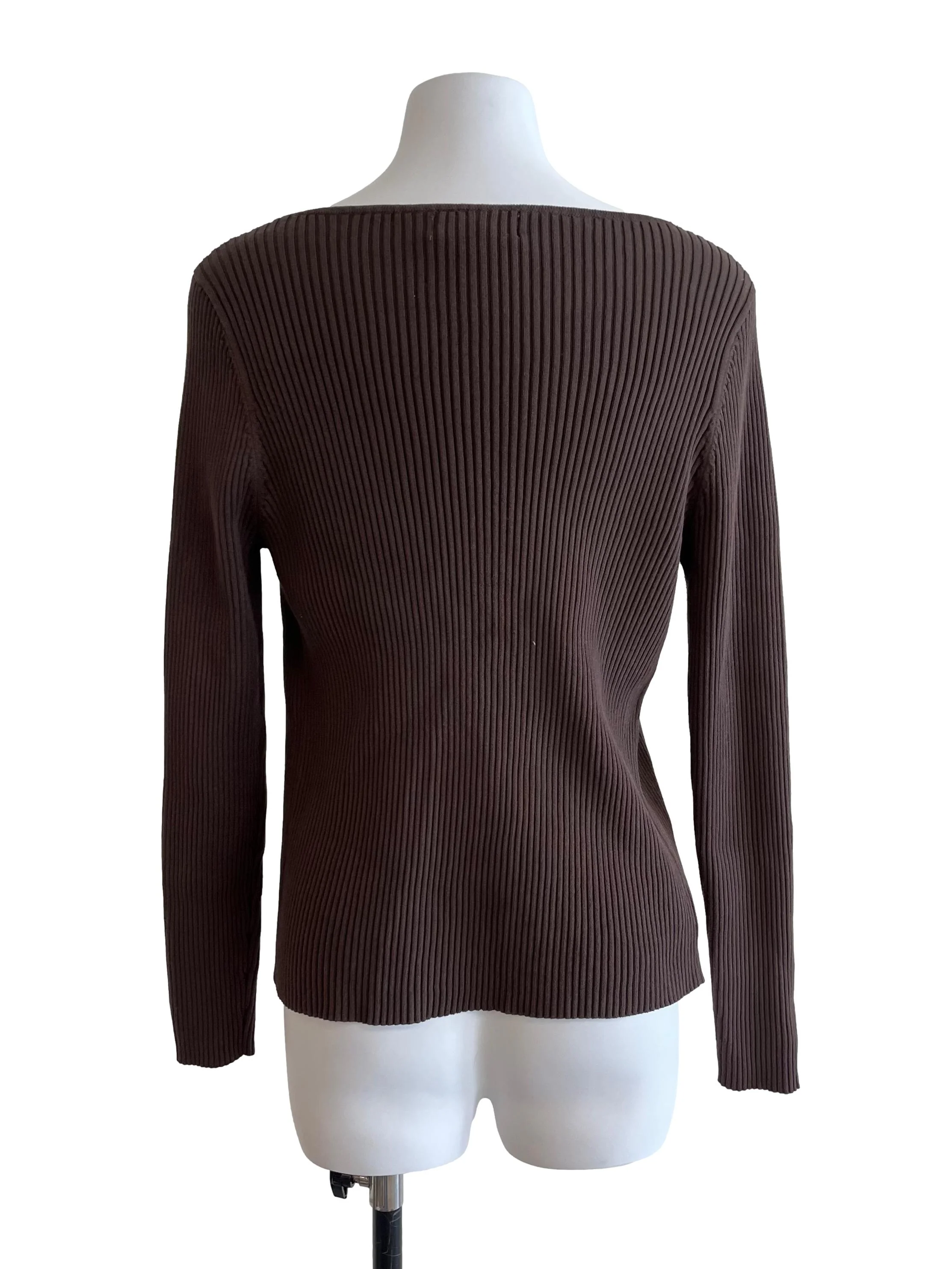 Brown Knitted Cardigan - Image 2
