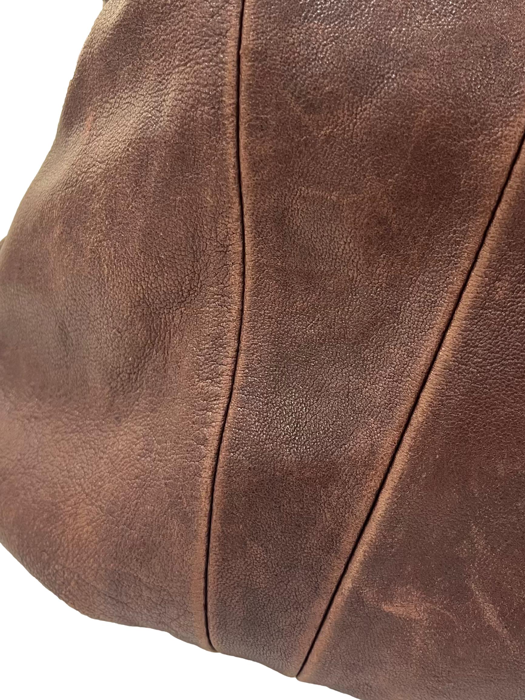 Brown Leather Shoulder Bag CSN - Image 6