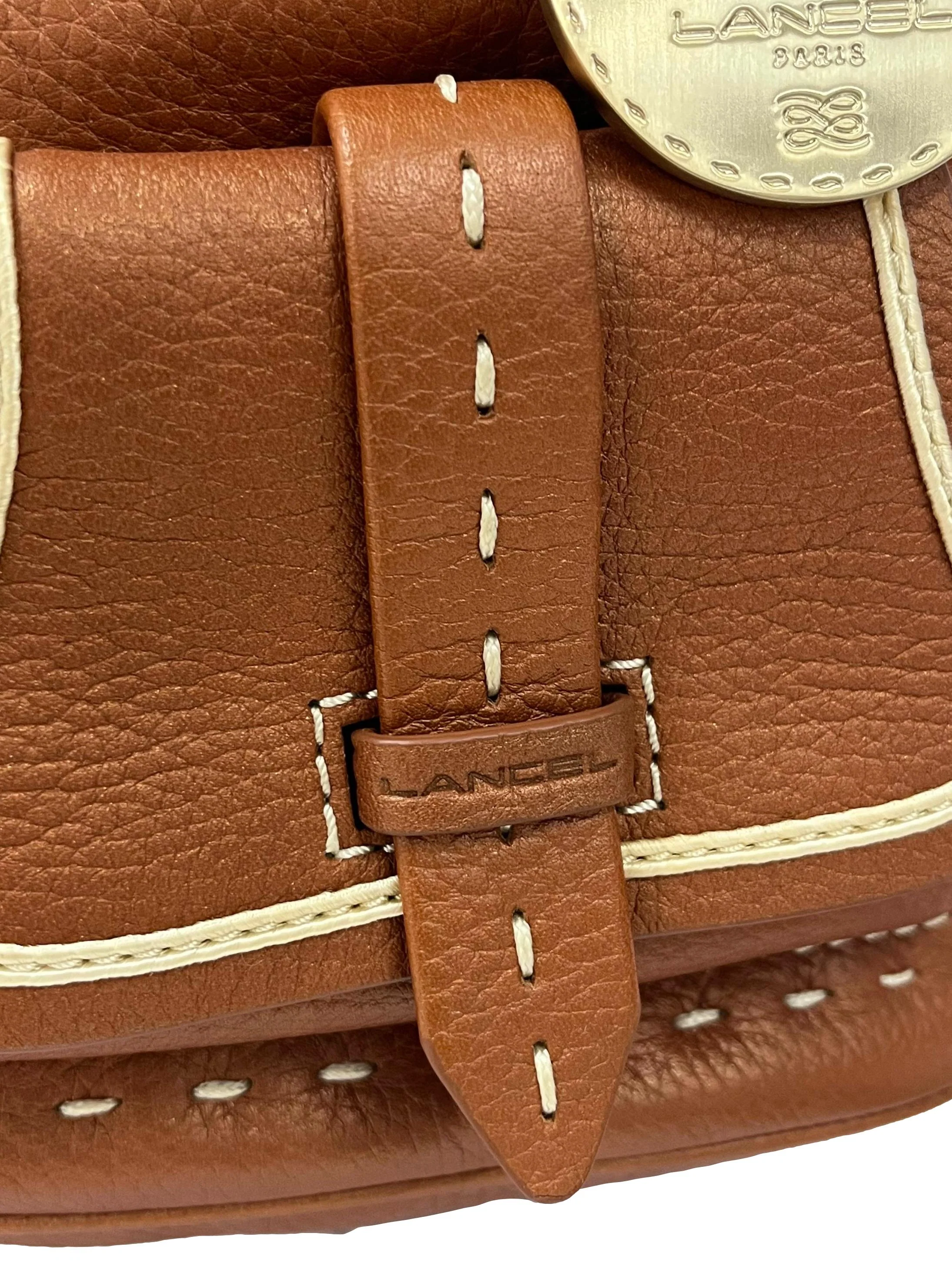 Brown Medium Premier Flirt Leather Bucket Bag - Image 3