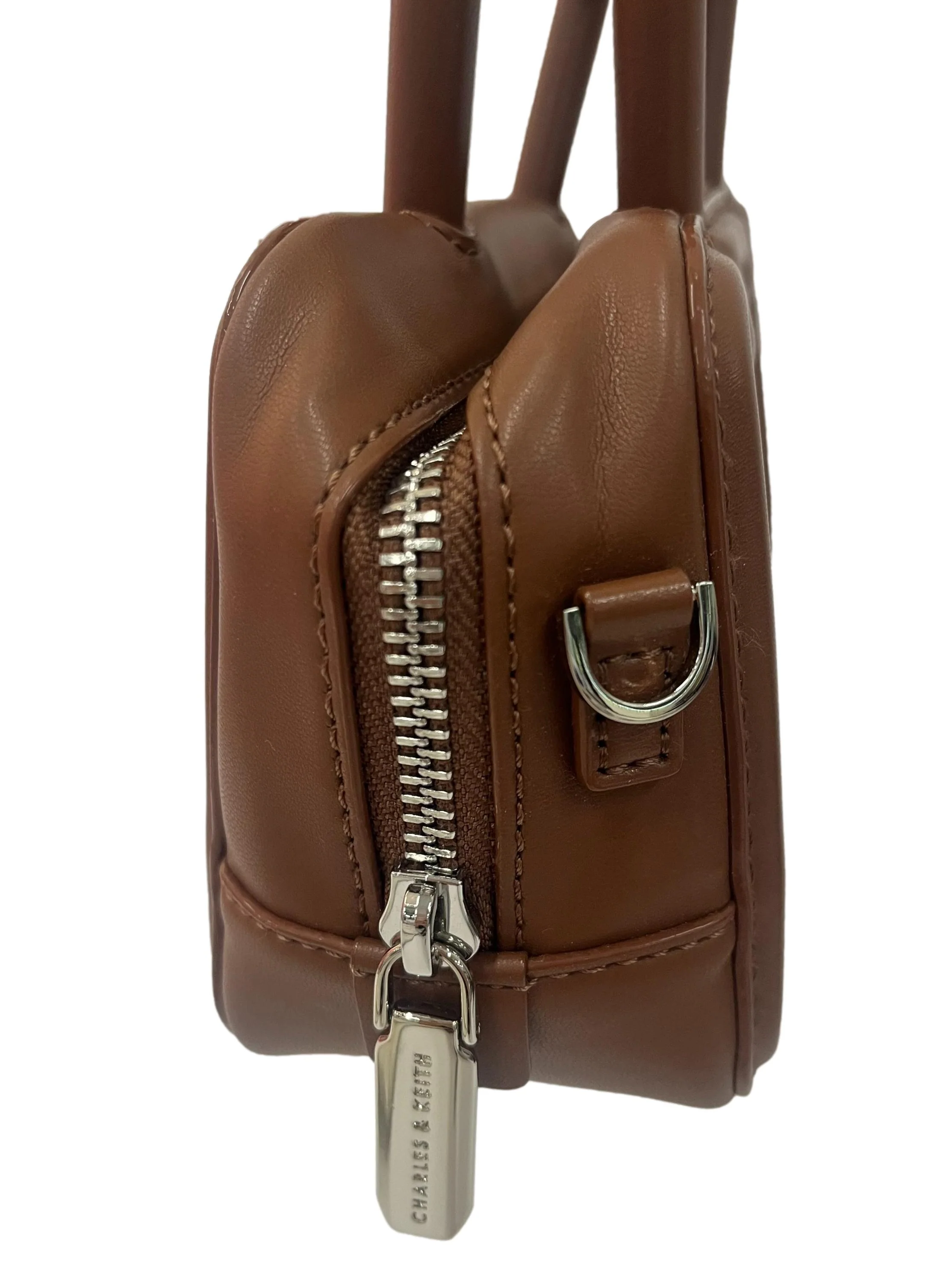 Brown Mini Handbag With Detachable Straps - Image 4