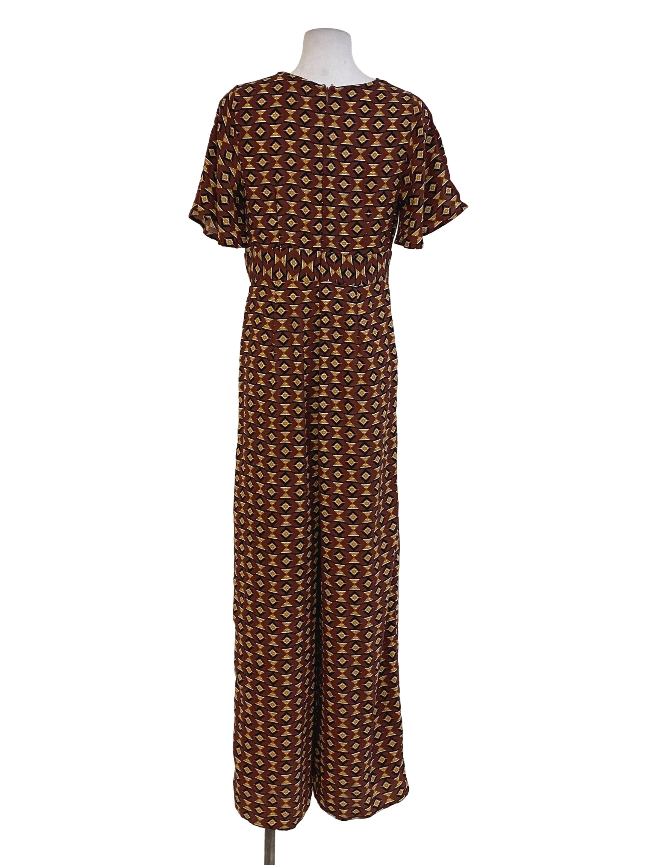 Brown Patterned Jumpsuits - Image 2