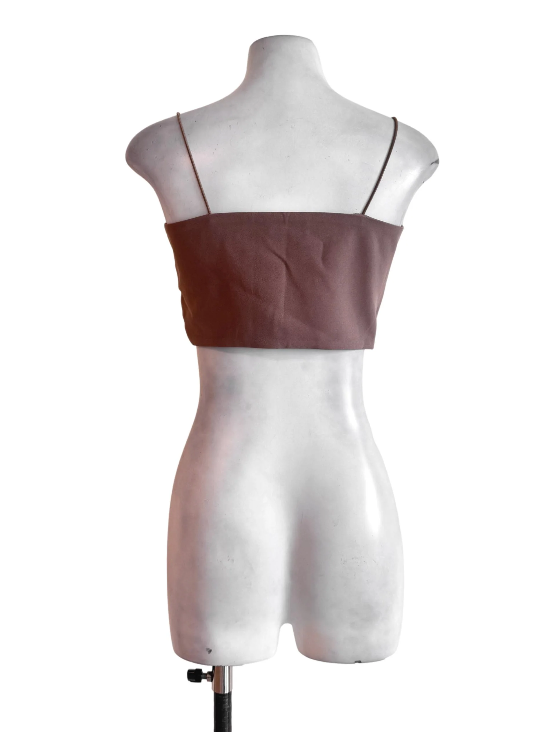 Brown Plain Cami Top - Image 2