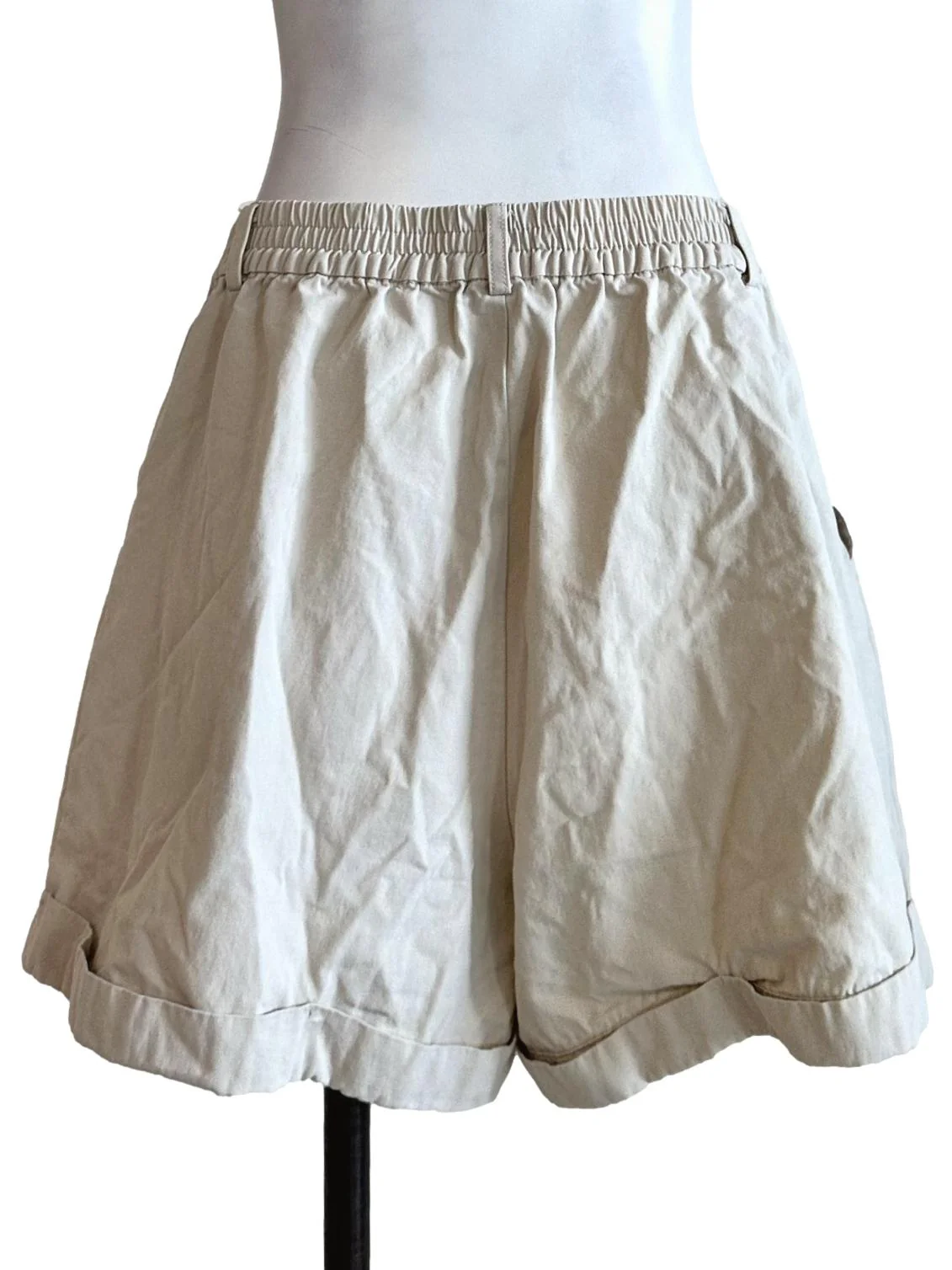 Buttermilk Beige Belt Loop Short LB - Image 2