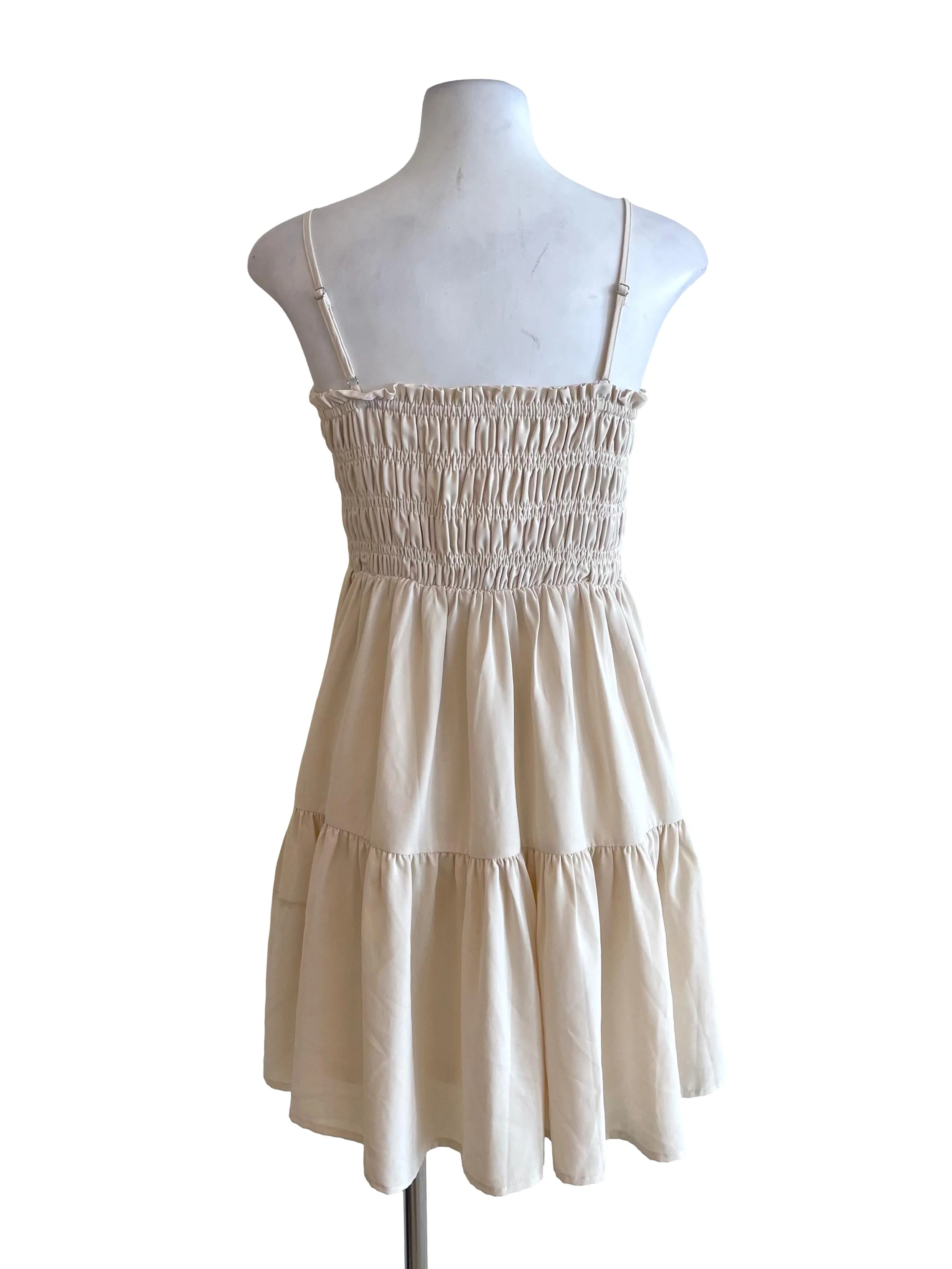Buttermilk Shirred Cami Dress - Image 2