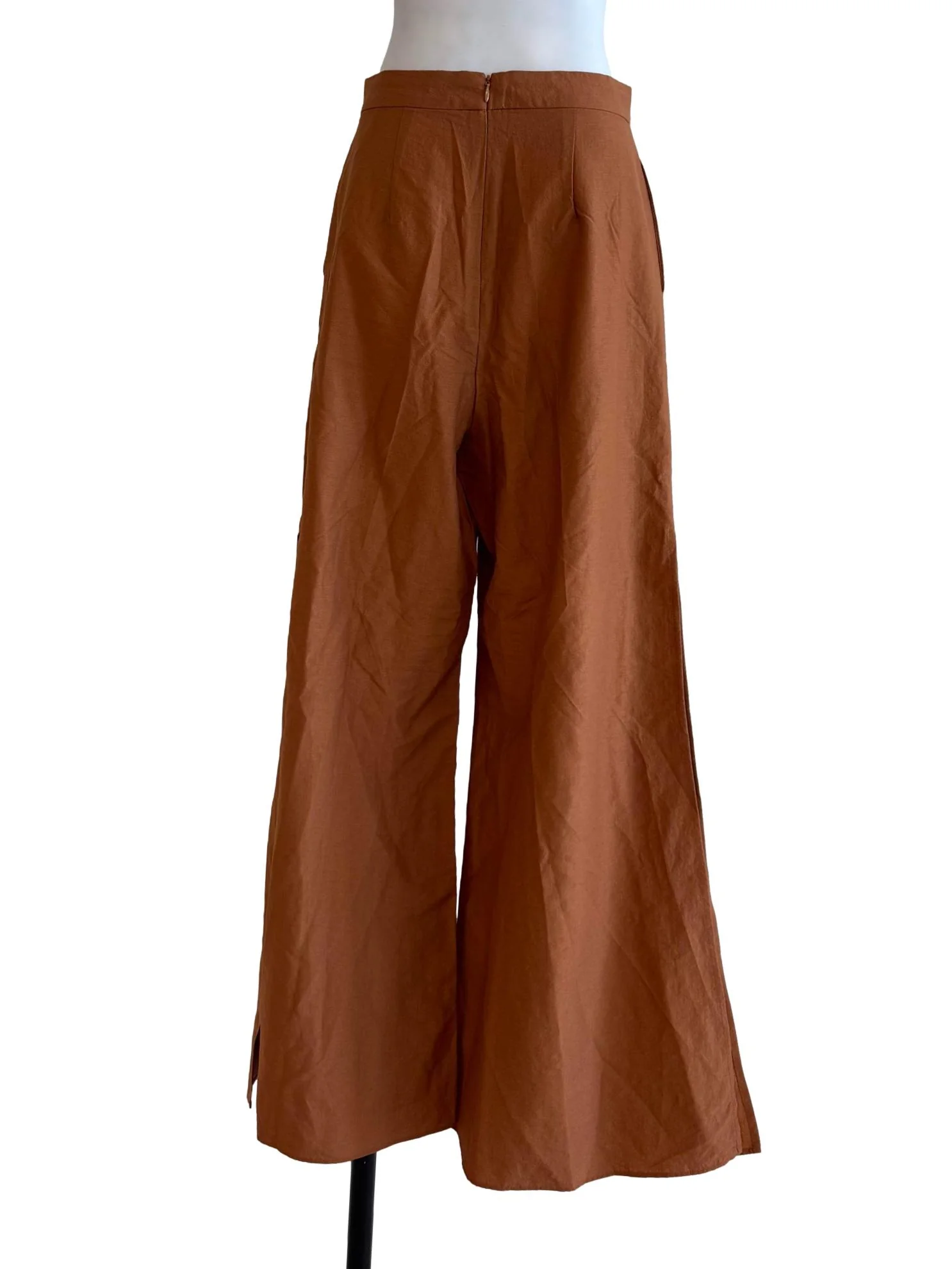 Camel Brown Loose Pants - Image 2