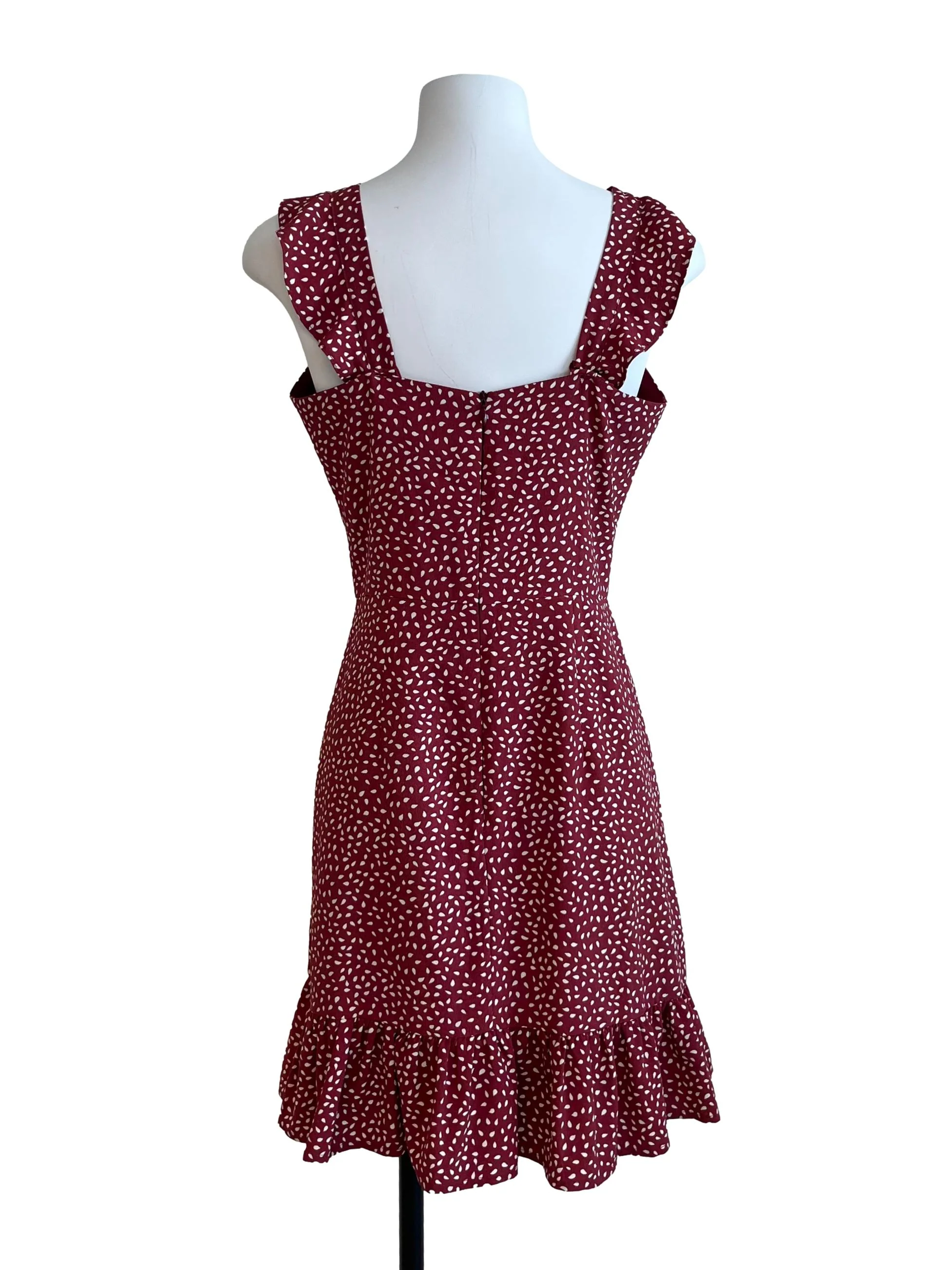 Candy Red Polka Dot Dress - Image 2