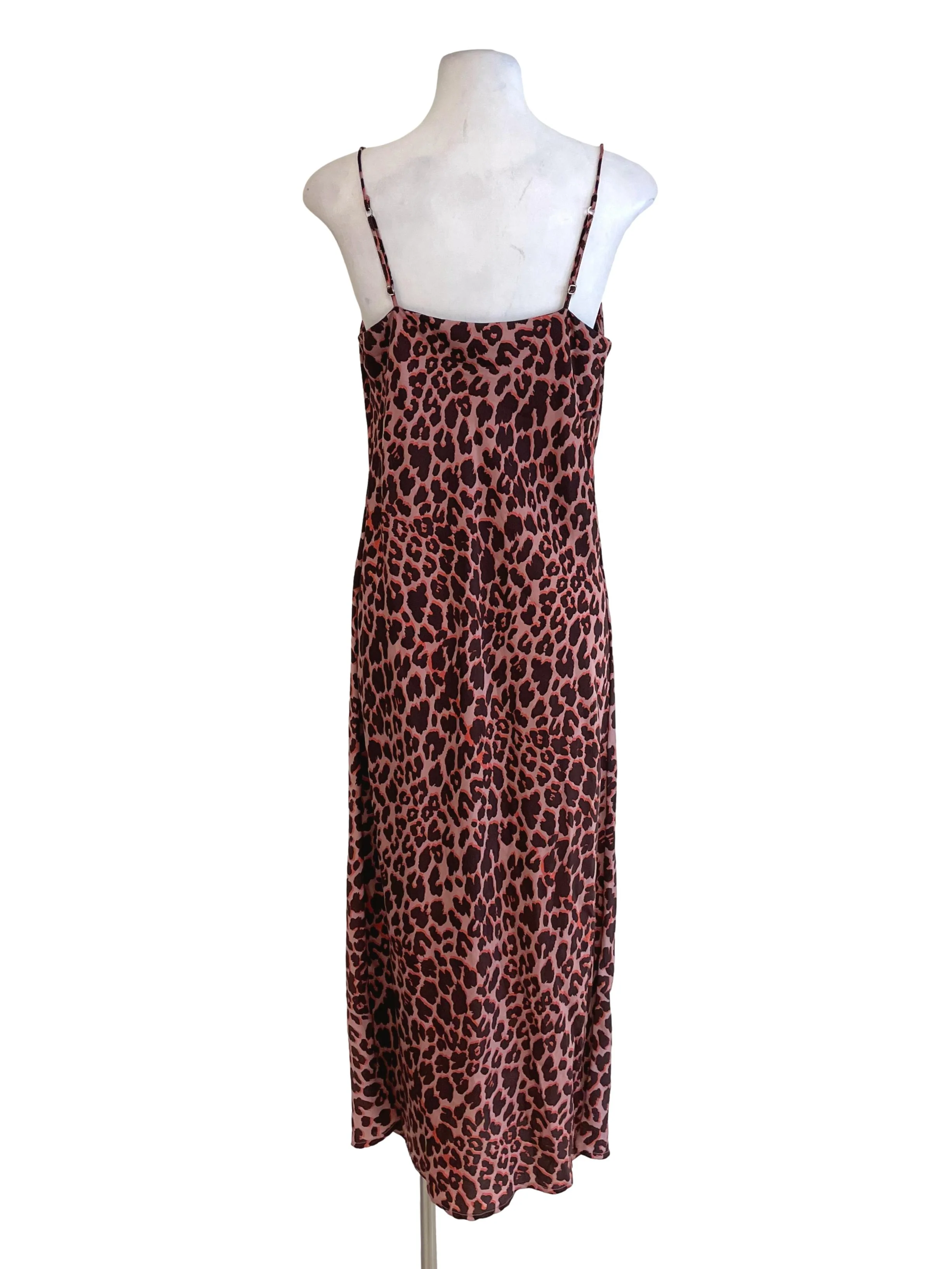 Cantaloupe Leopard Draped Cami Dress - Image 2