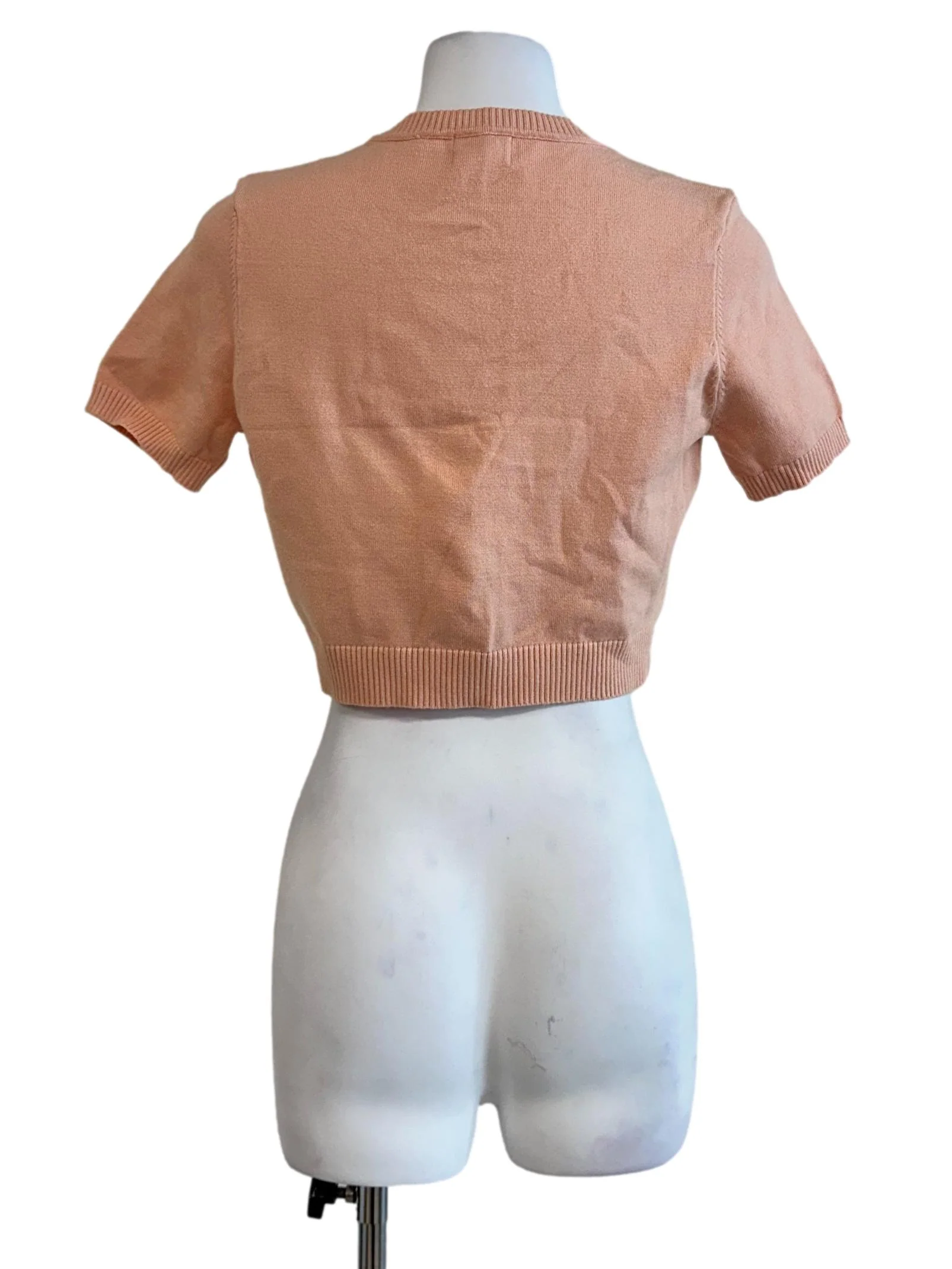 Cantaloupe Orange Button Top - Image 2