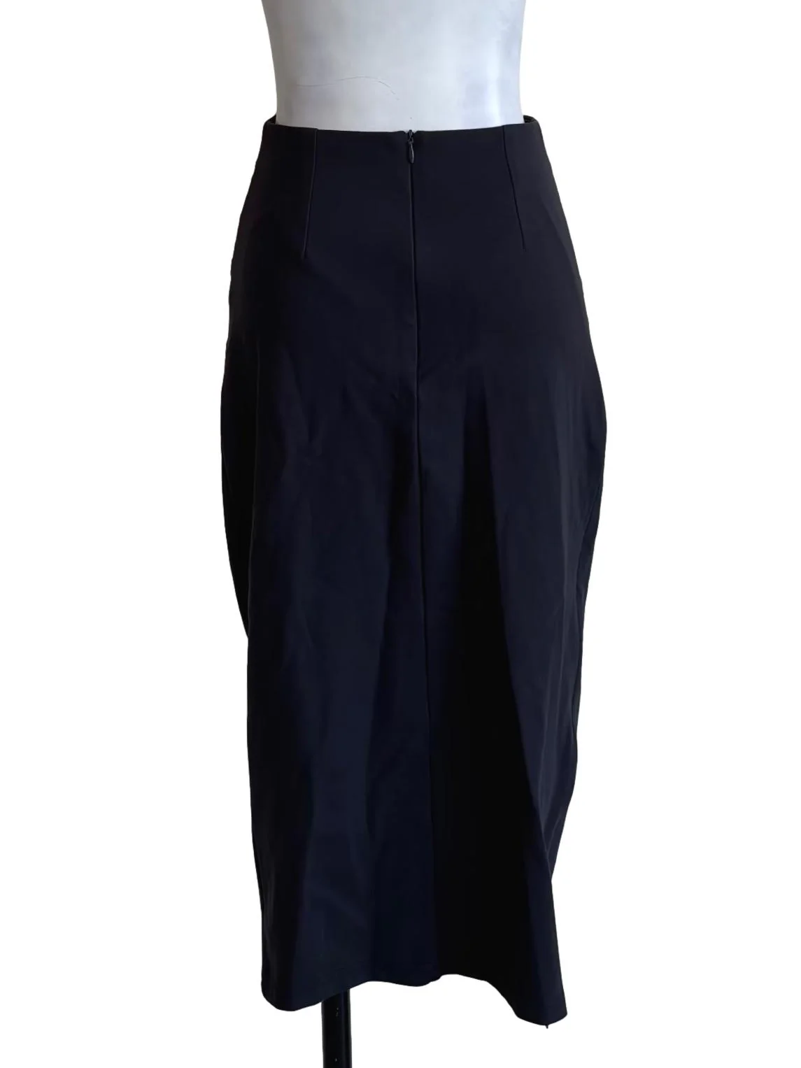 Carbon Fitted Pencil Skirt - Image 2
