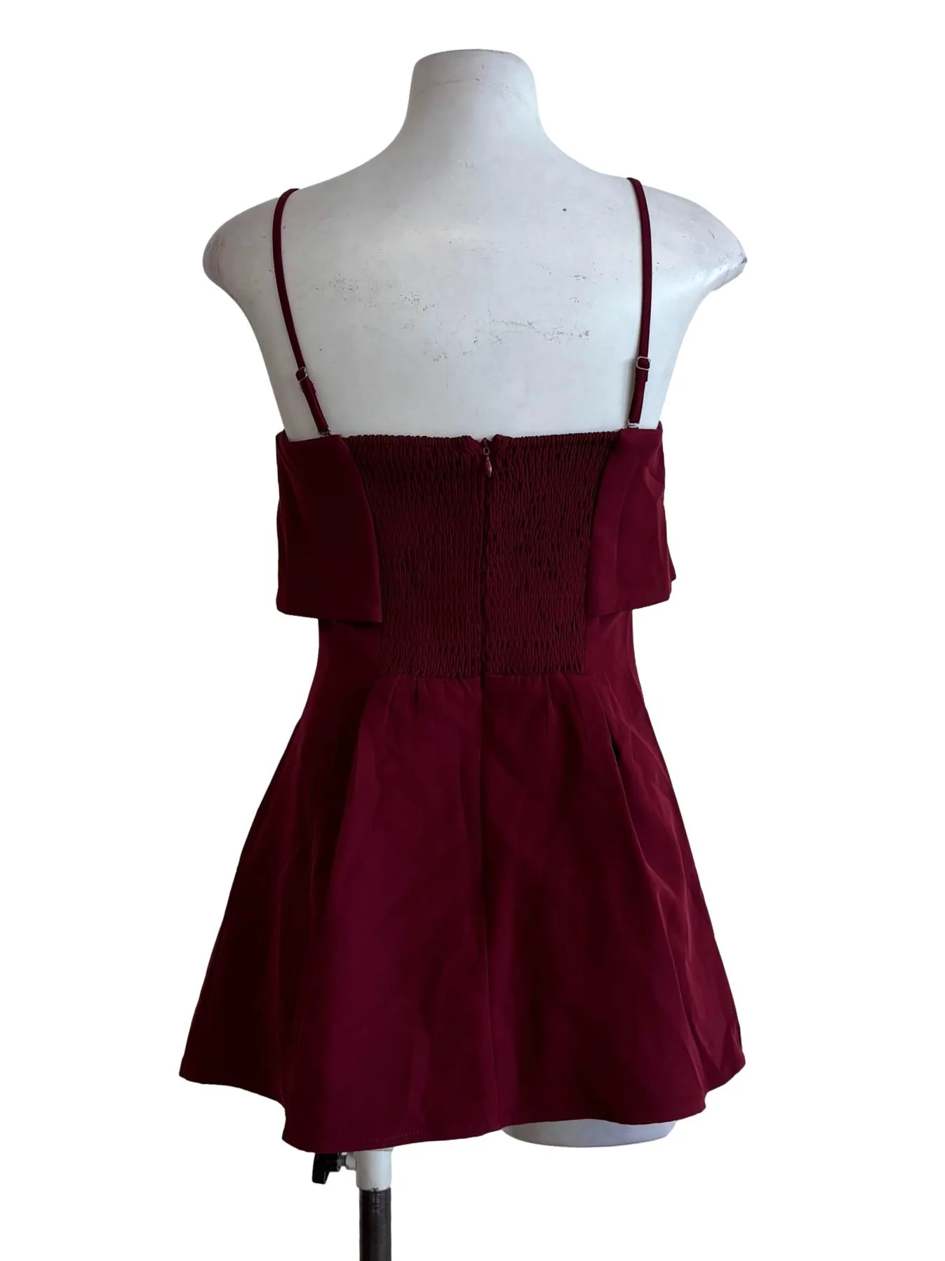 Carmine Red Spaghetti Strap Cami Top - Image 2