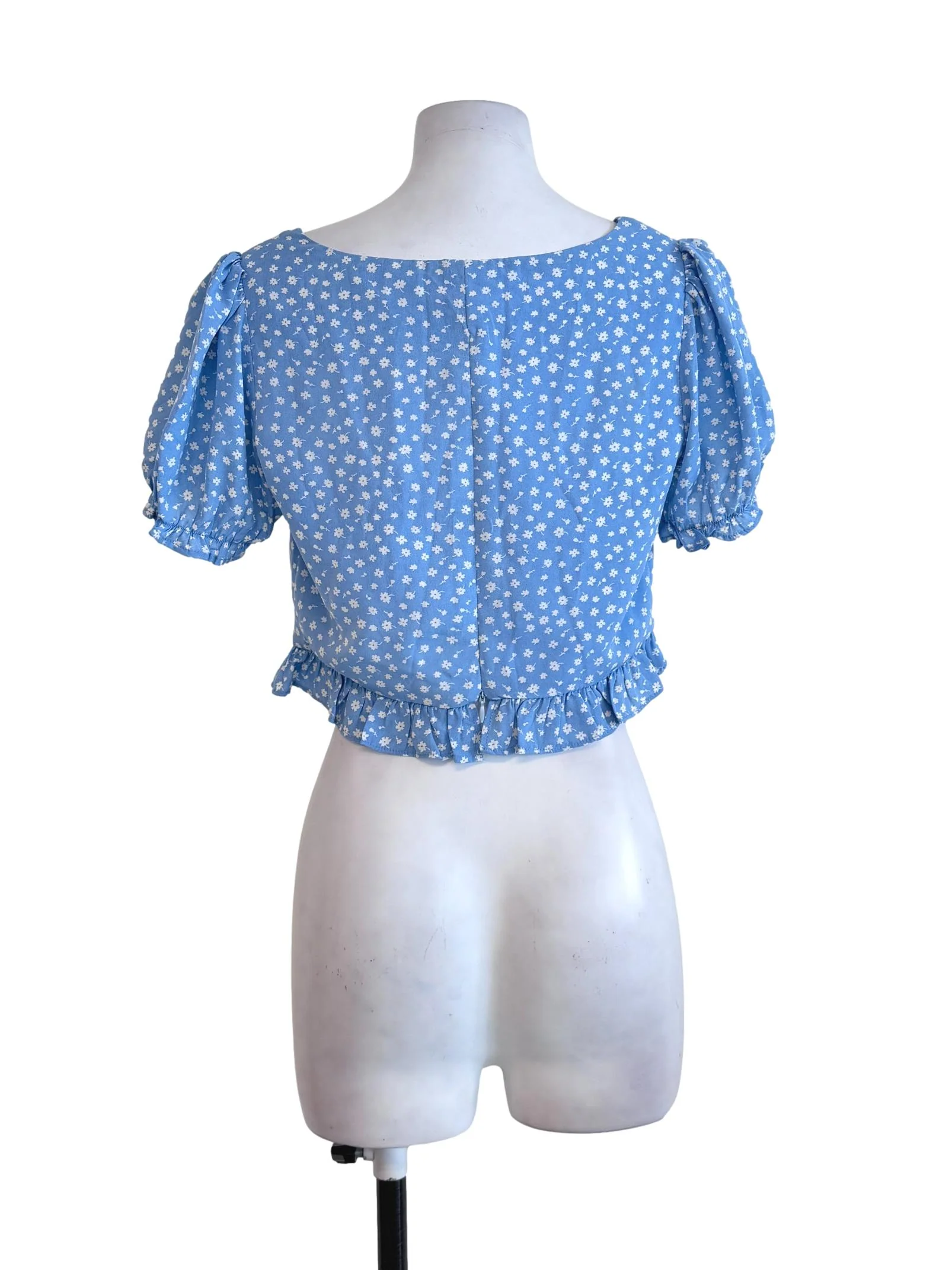 Cerulean Blue Floral Top - Image 2
