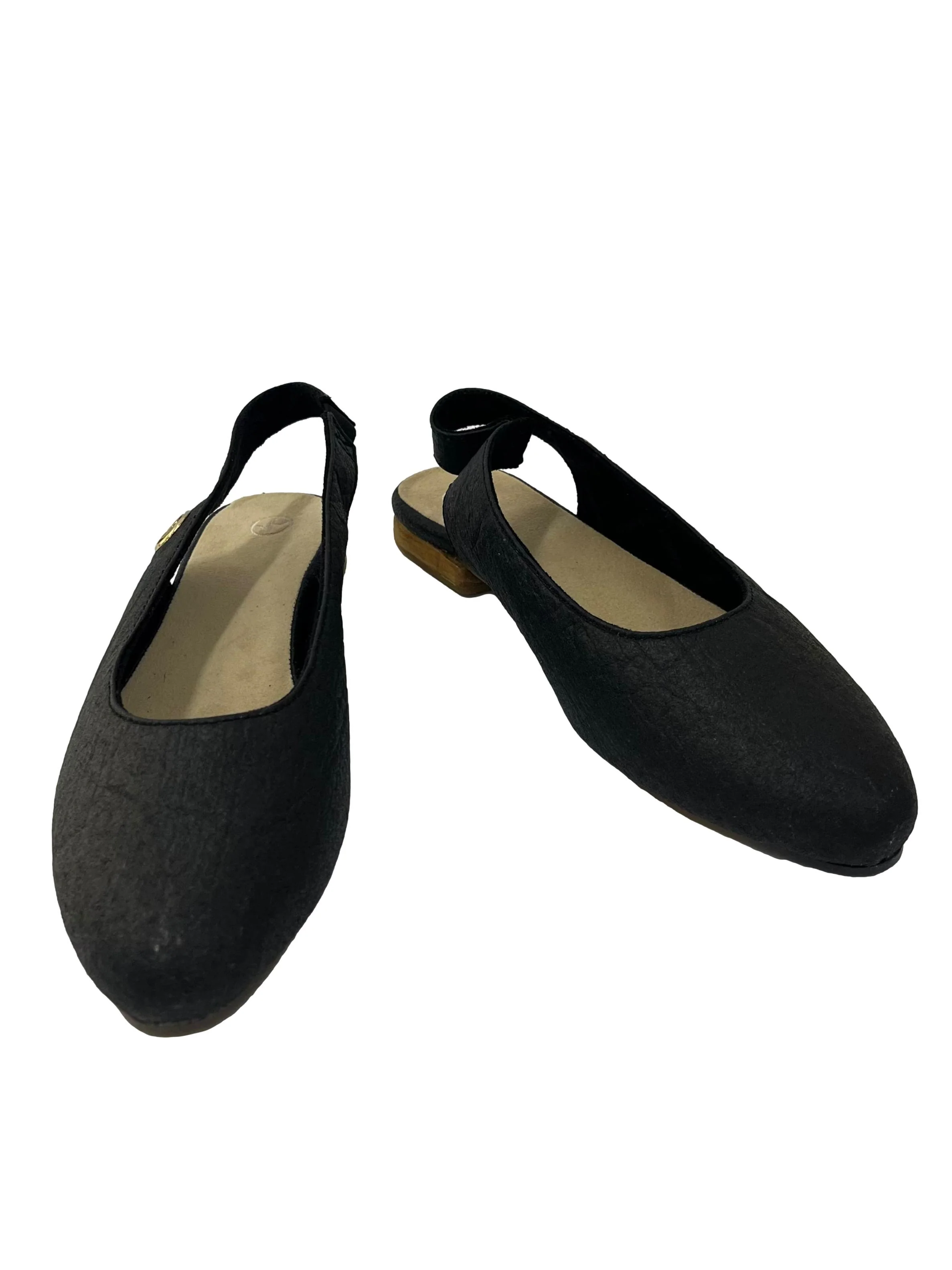 Charcoal Black Cannes Slingback Flat CSN - Image 2