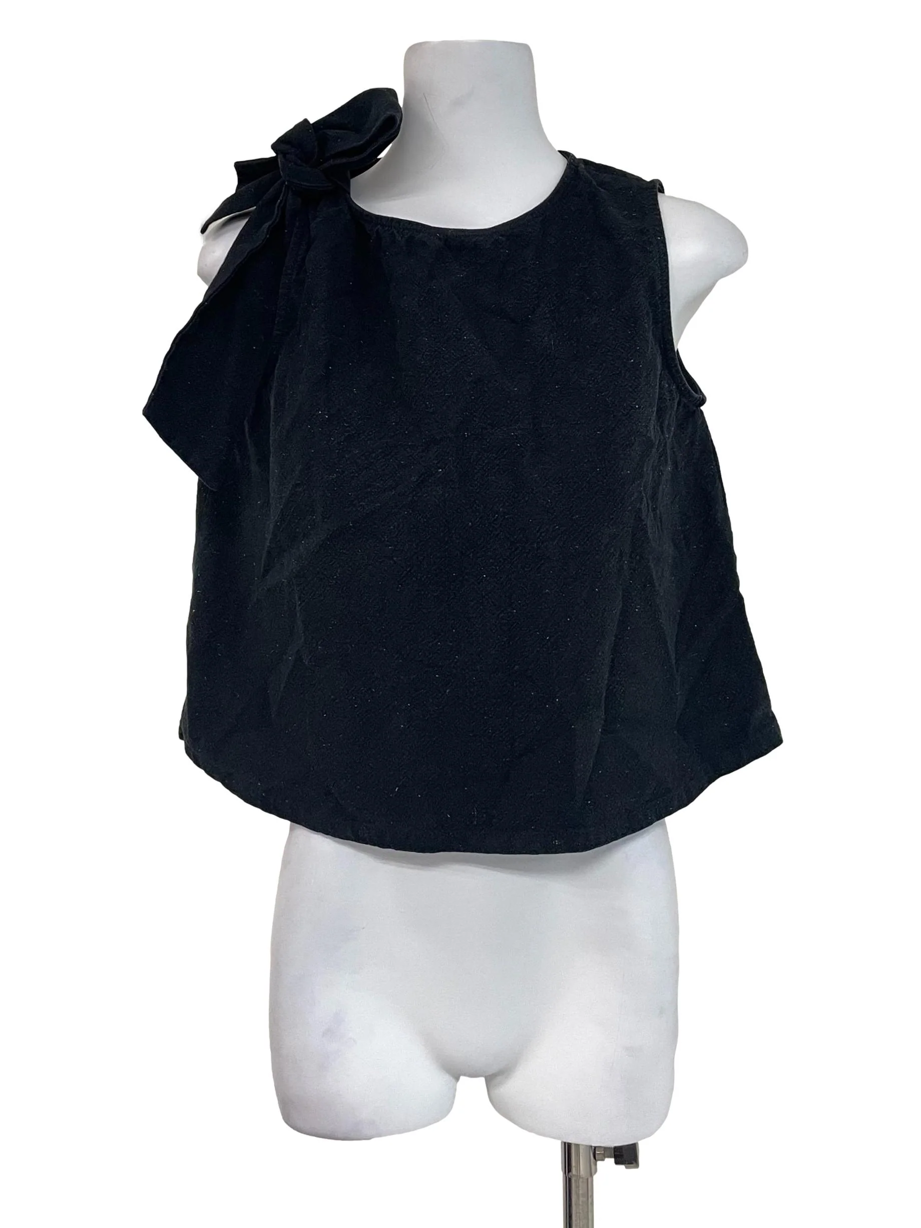Charcoal Tie Bow Tent Top