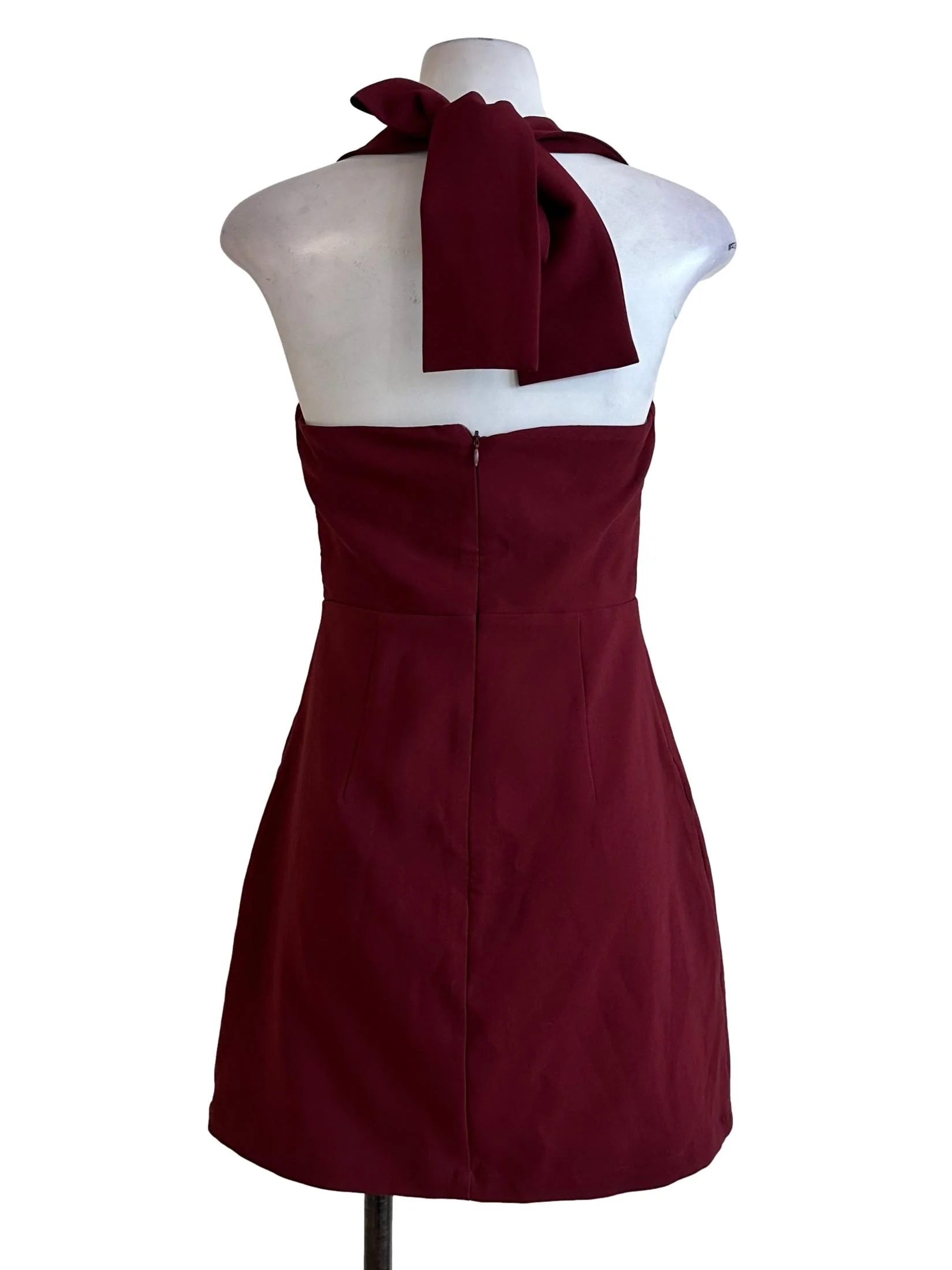 Cherry Red Halter Strap Romper - Image 2