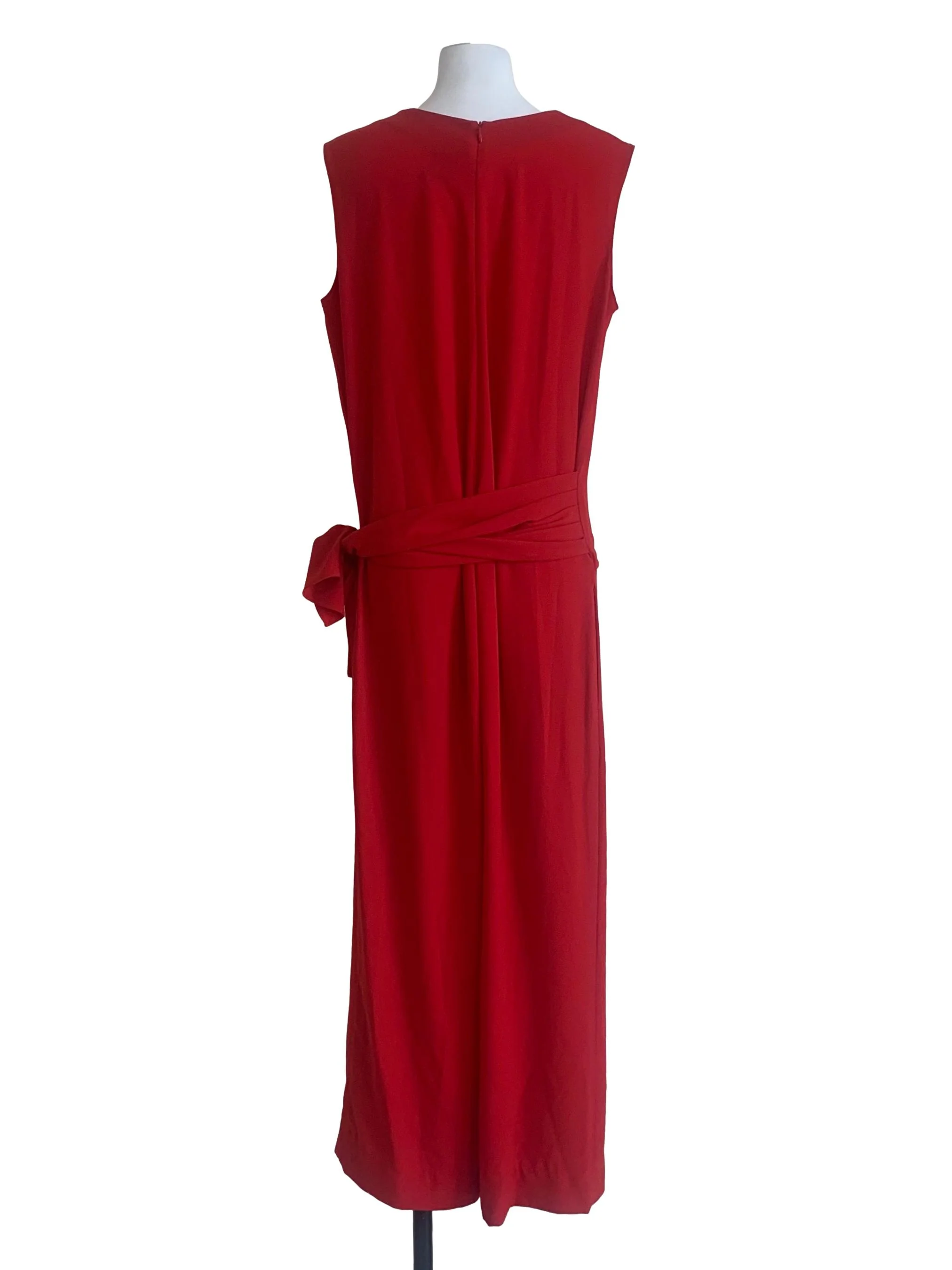 Cherry Red Wide Leg Jumpsuit - Image 2