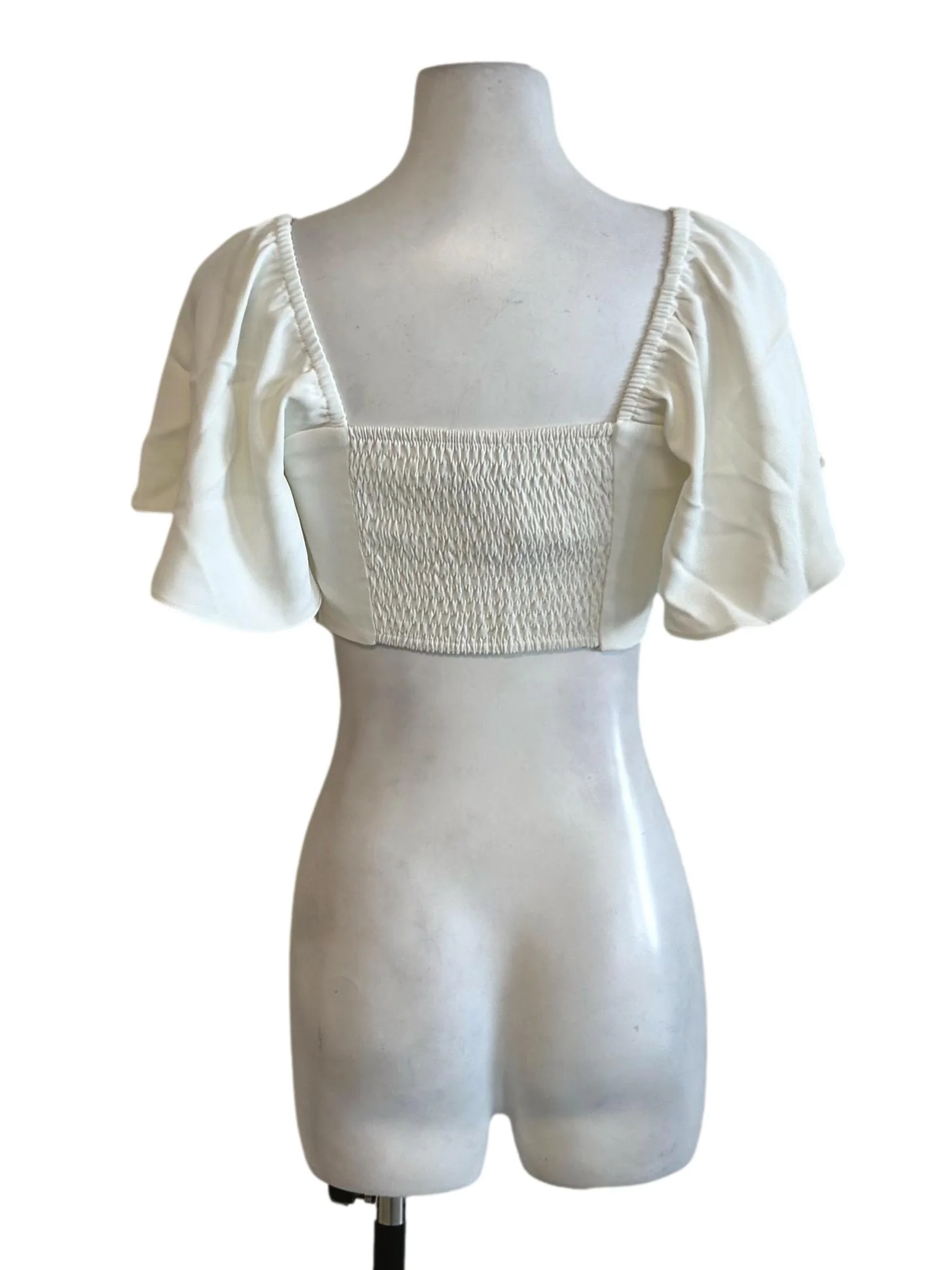 Chiffon White Corset Top - Image 2
