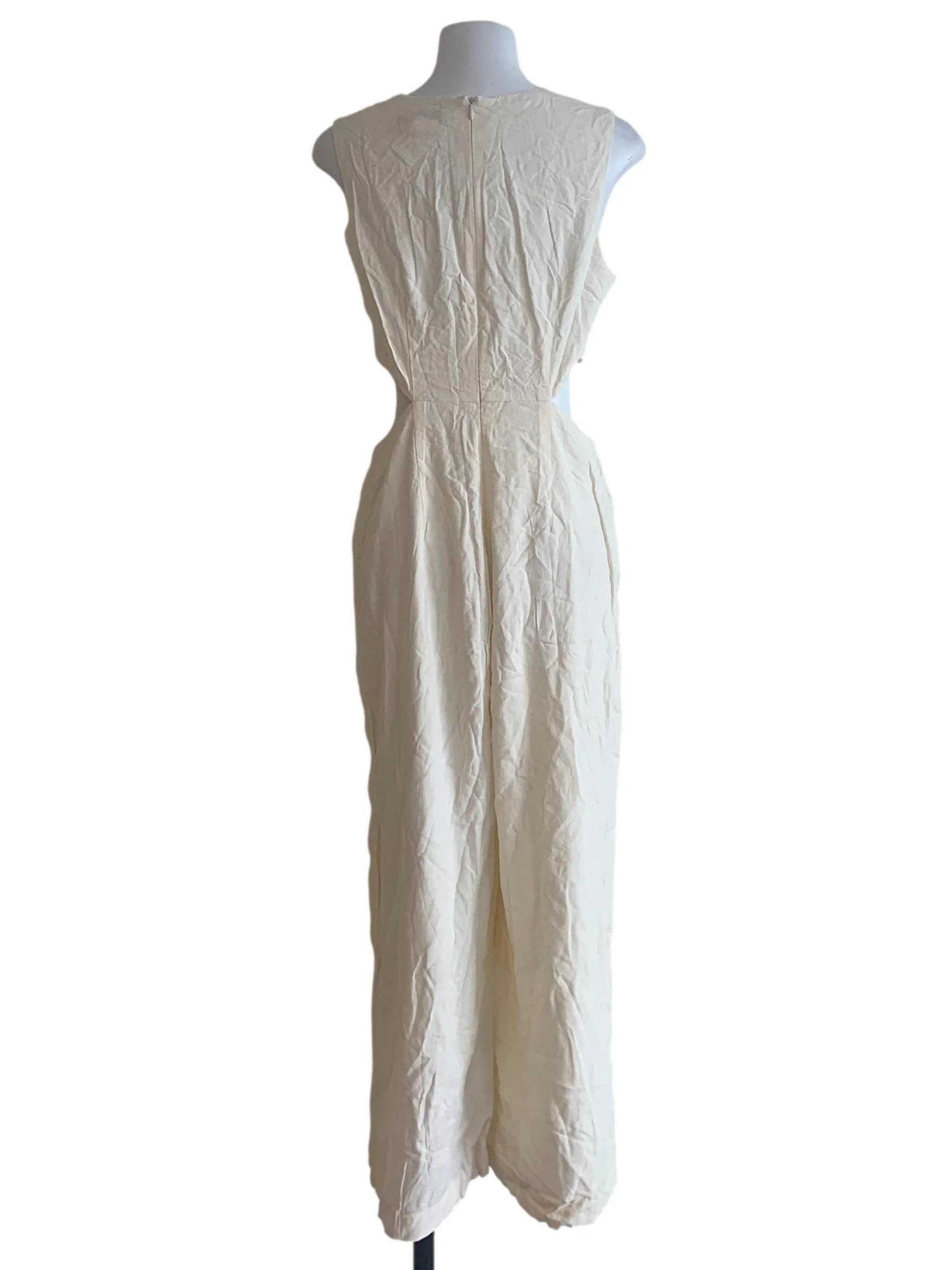 Chiffon White Wide Leg Romper - Image 2