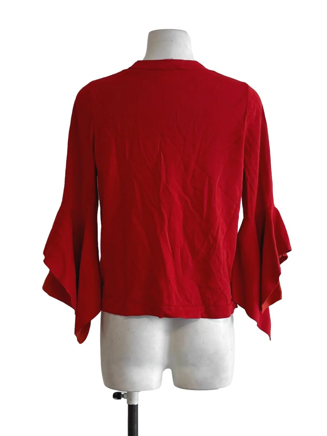 Chilli Red Long Sleeve Knit Top - Image 2