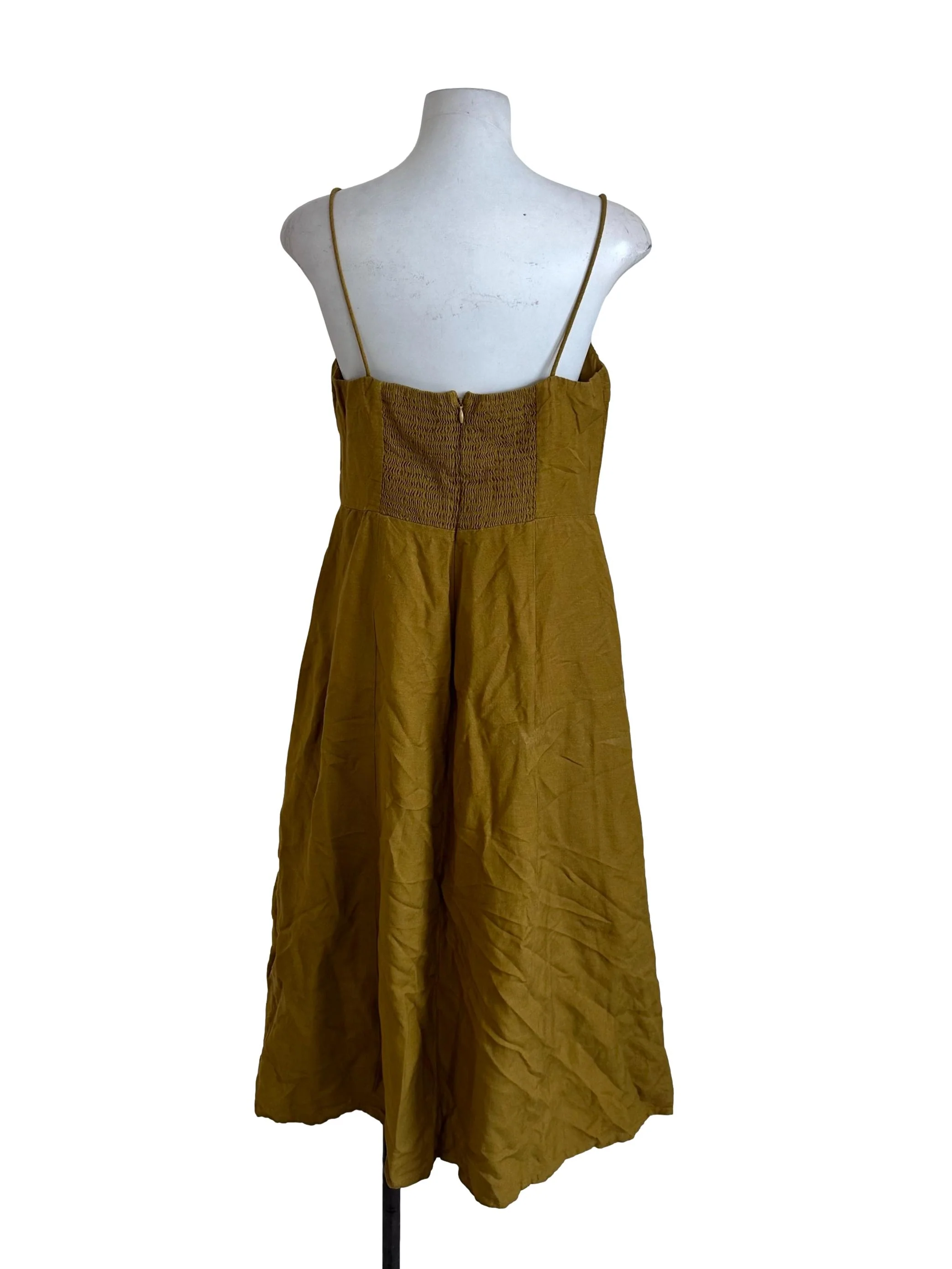 Cider Yellow Square Neck Dress - Image 2