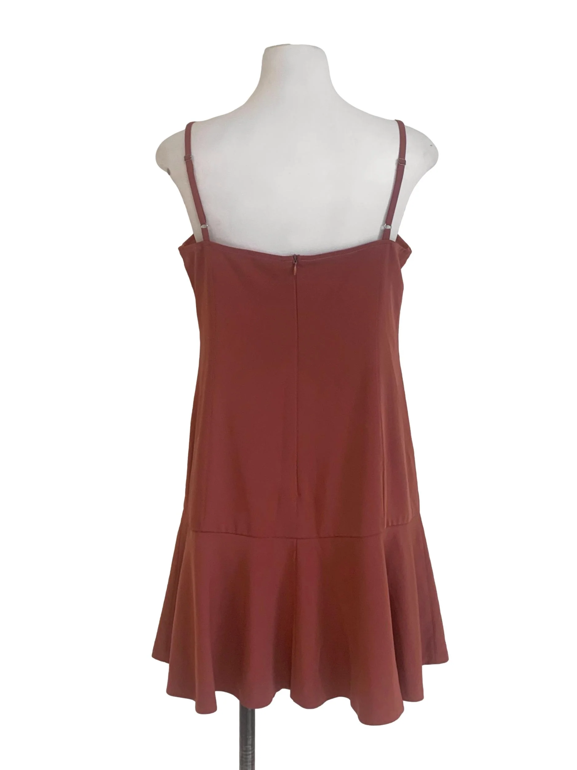 Cinnamon Brown Drop Waist Dress - Image 2