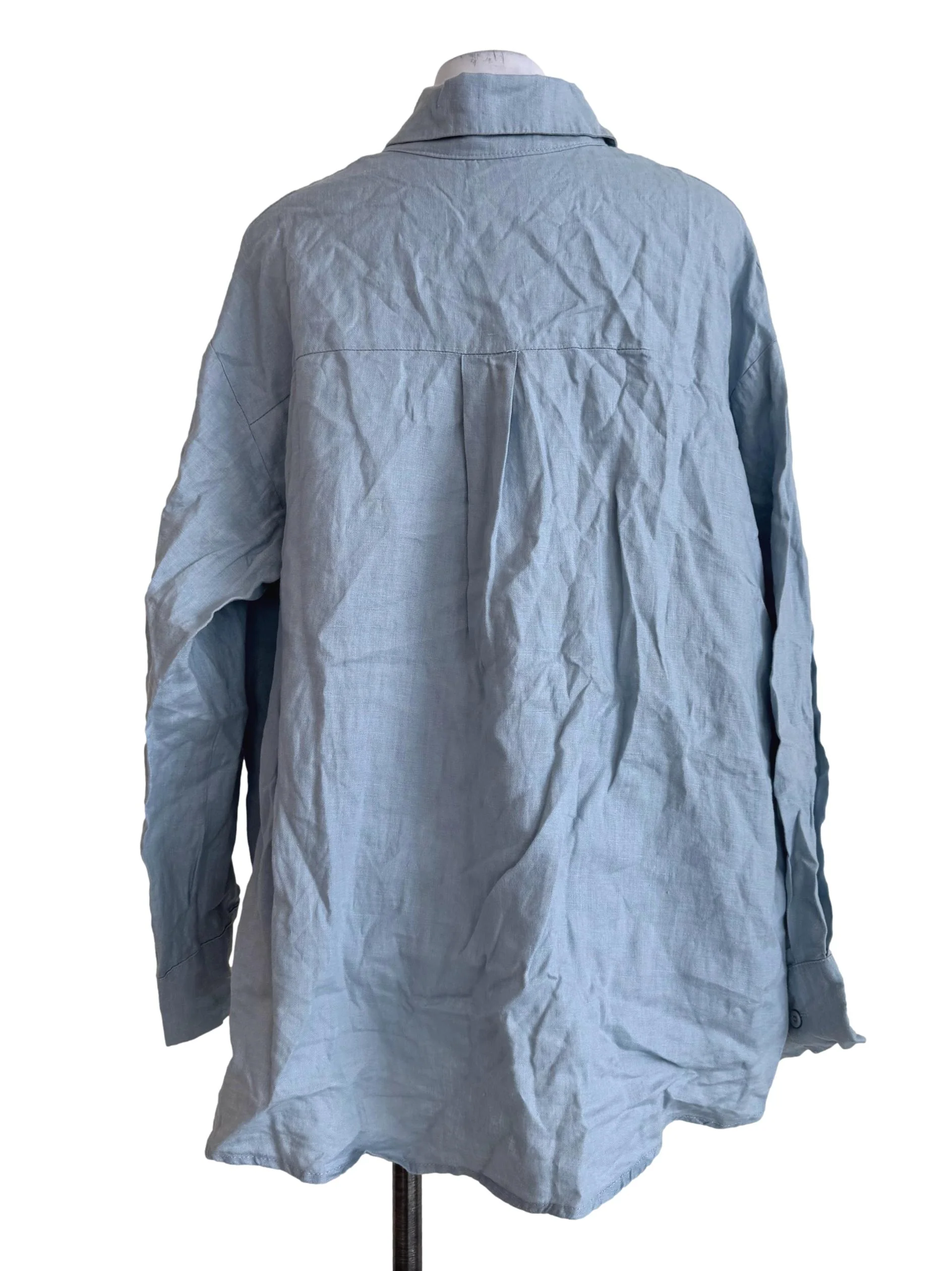 Cloud Blue Long Sleeve Blouse TEM - Image 2