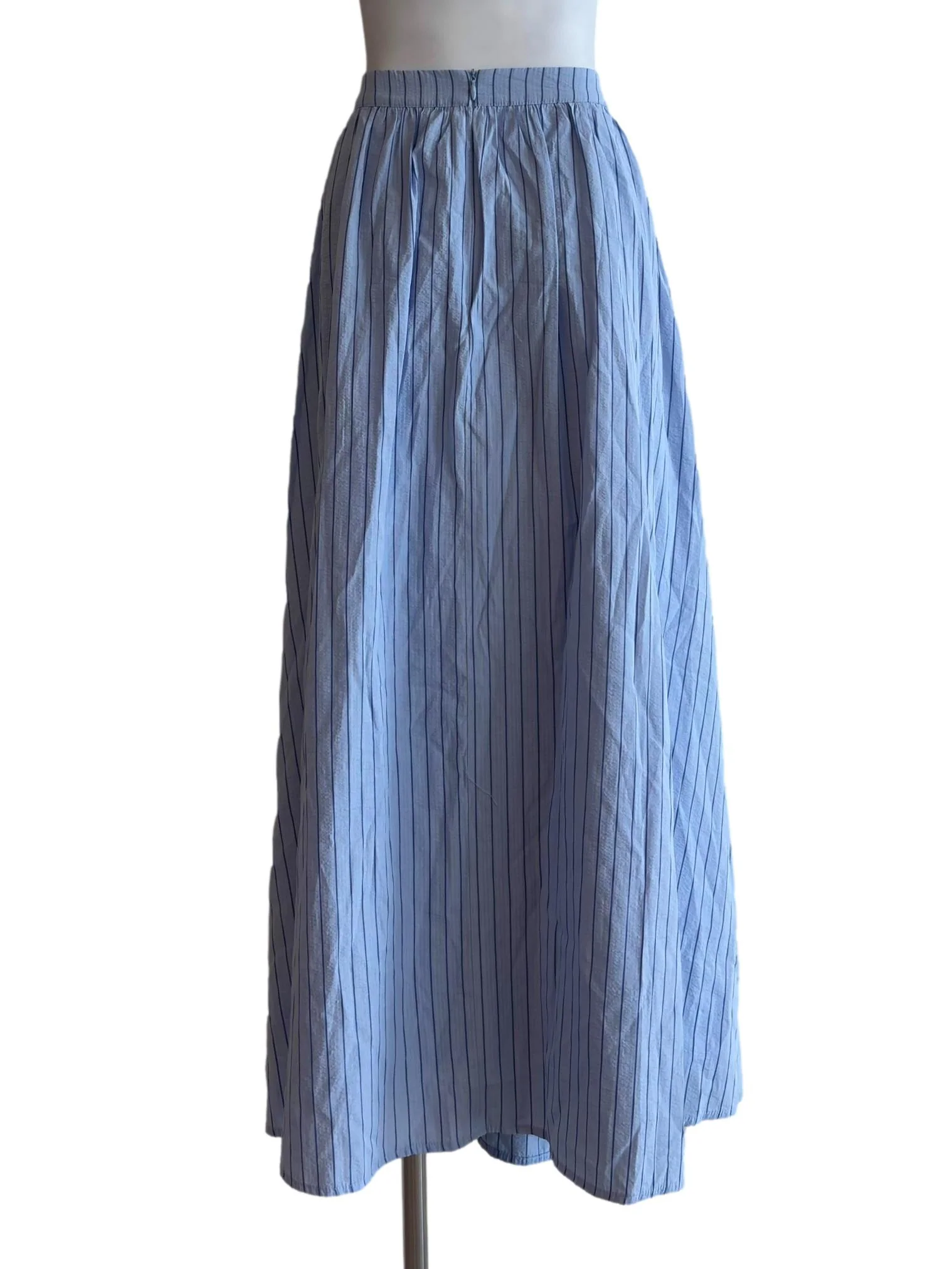 Cloud Blue Stripes Maxi Skirt - Image 2
