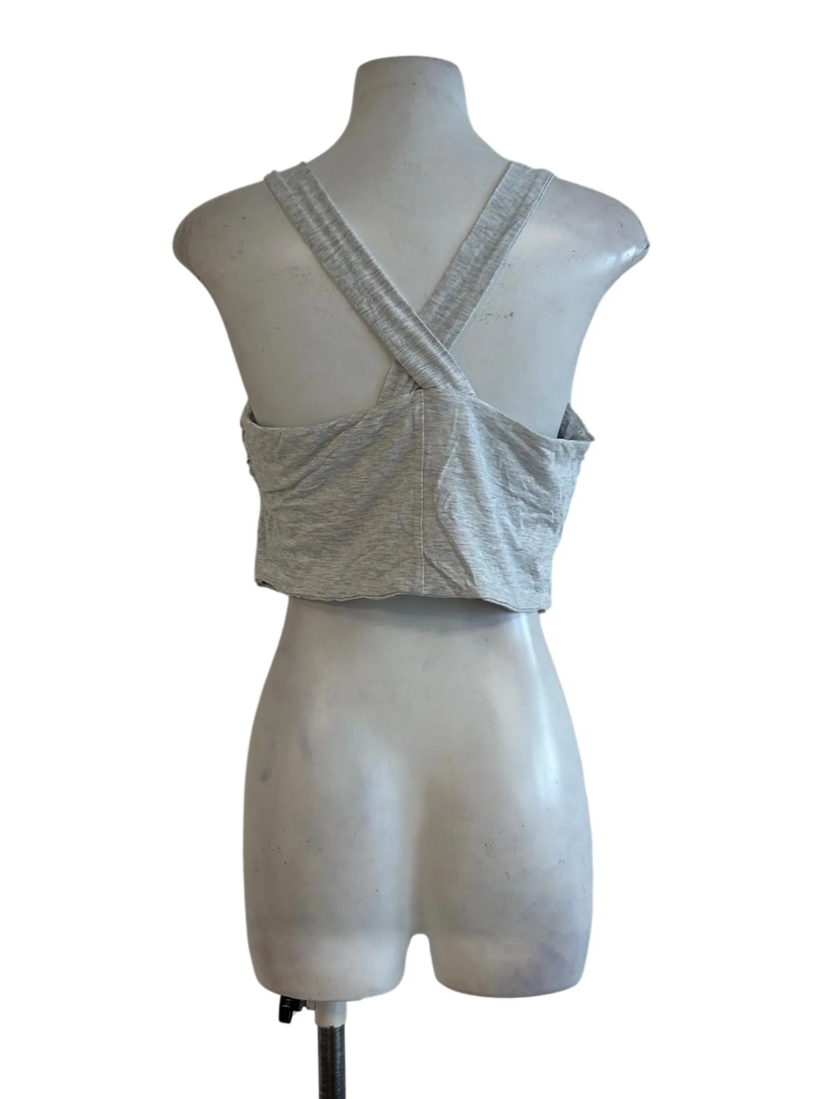 Cloud Grey Crop Top - Image 2