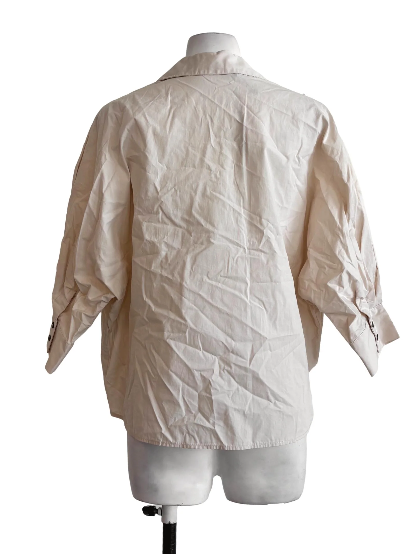 Coconut V-Neck Cotton Blouse - Image 2