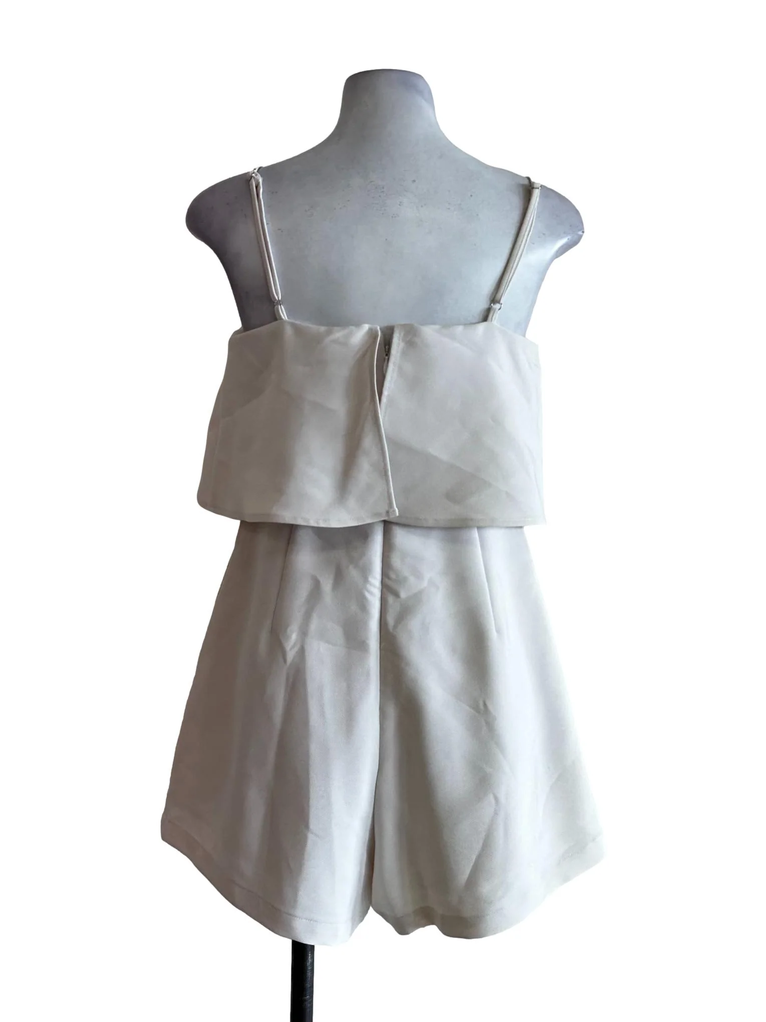 Coconut White Spaghetti Straps Rompers - Image 2