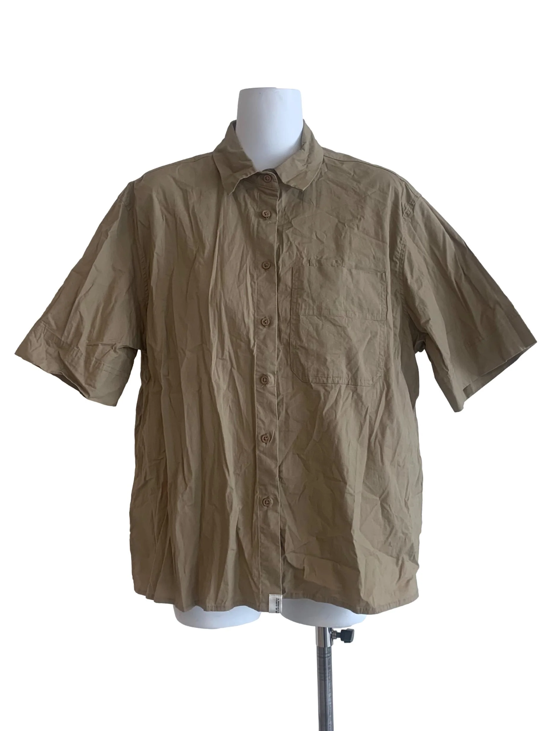 Coffee Brown Collared Top
