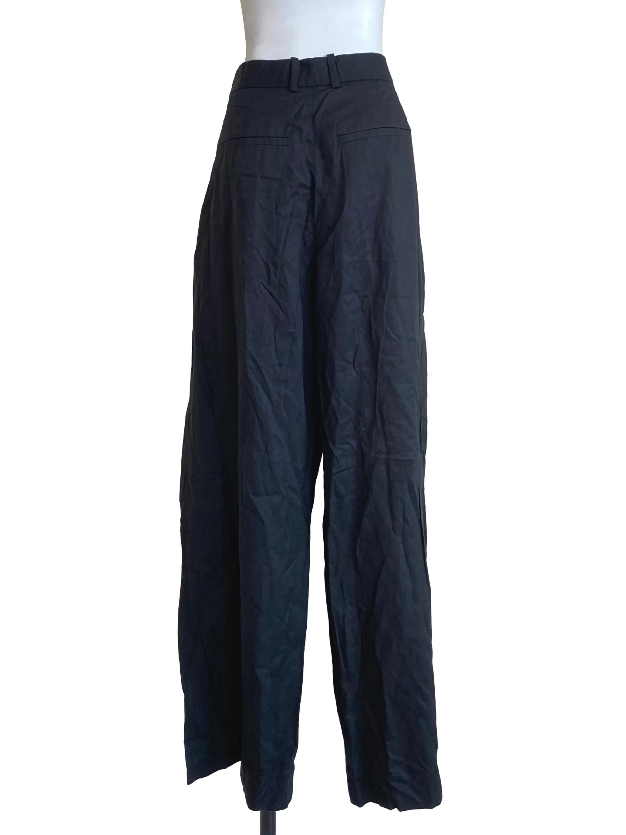 Cool Black Wide Leg Pants - Image 2