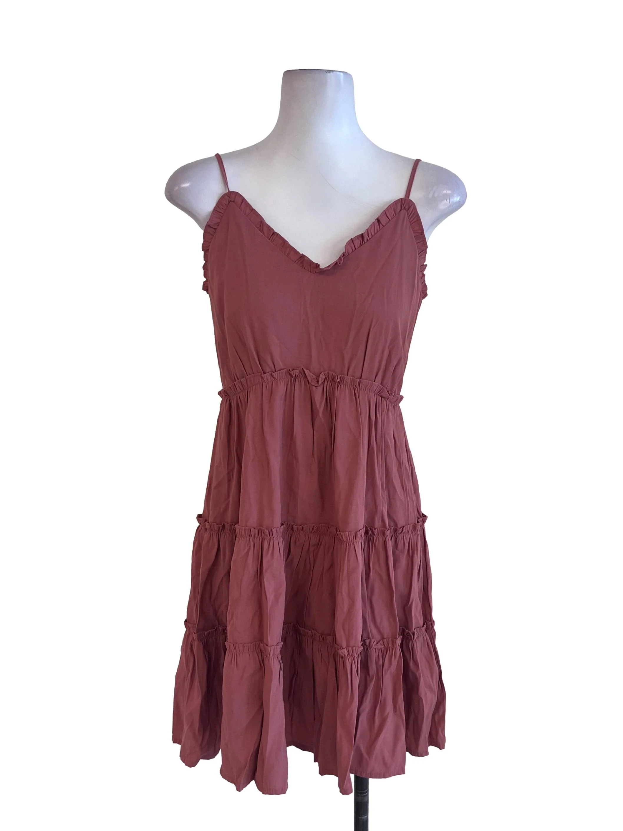 Coral Pink Sleeveless Dress