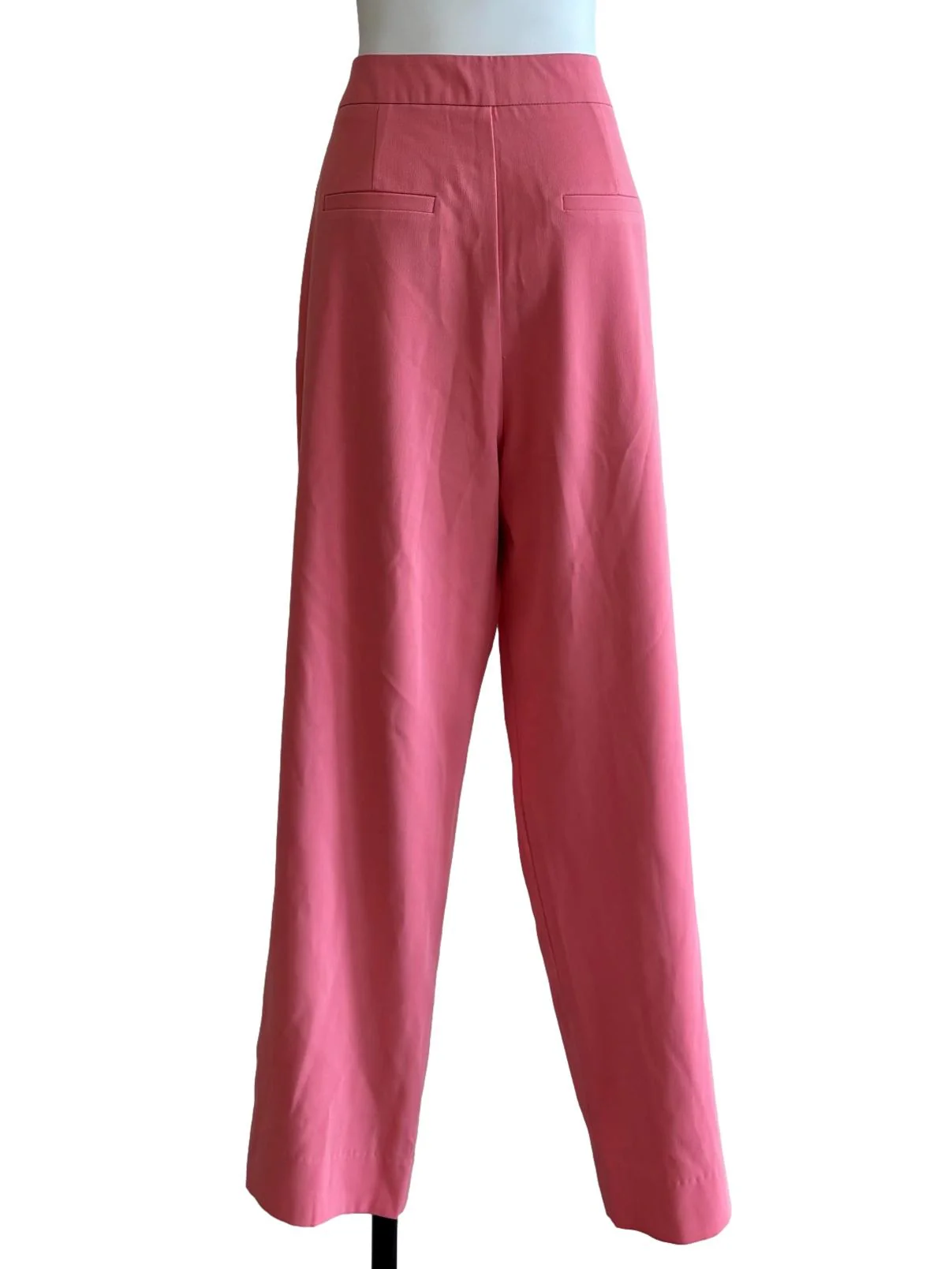Coral Pink Straight Cut Pants - Image 2