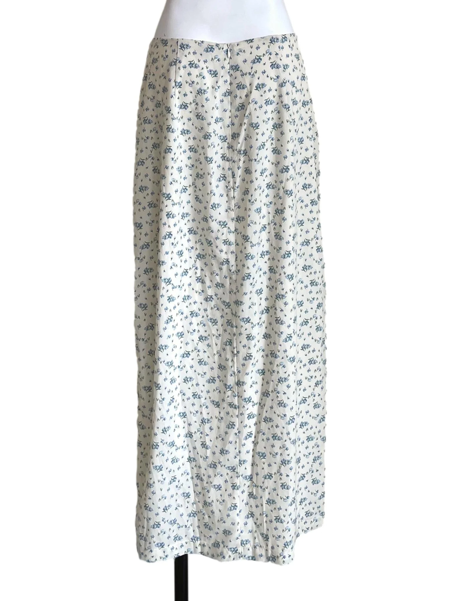 Cotton Floral Slit Skirt - Image 2