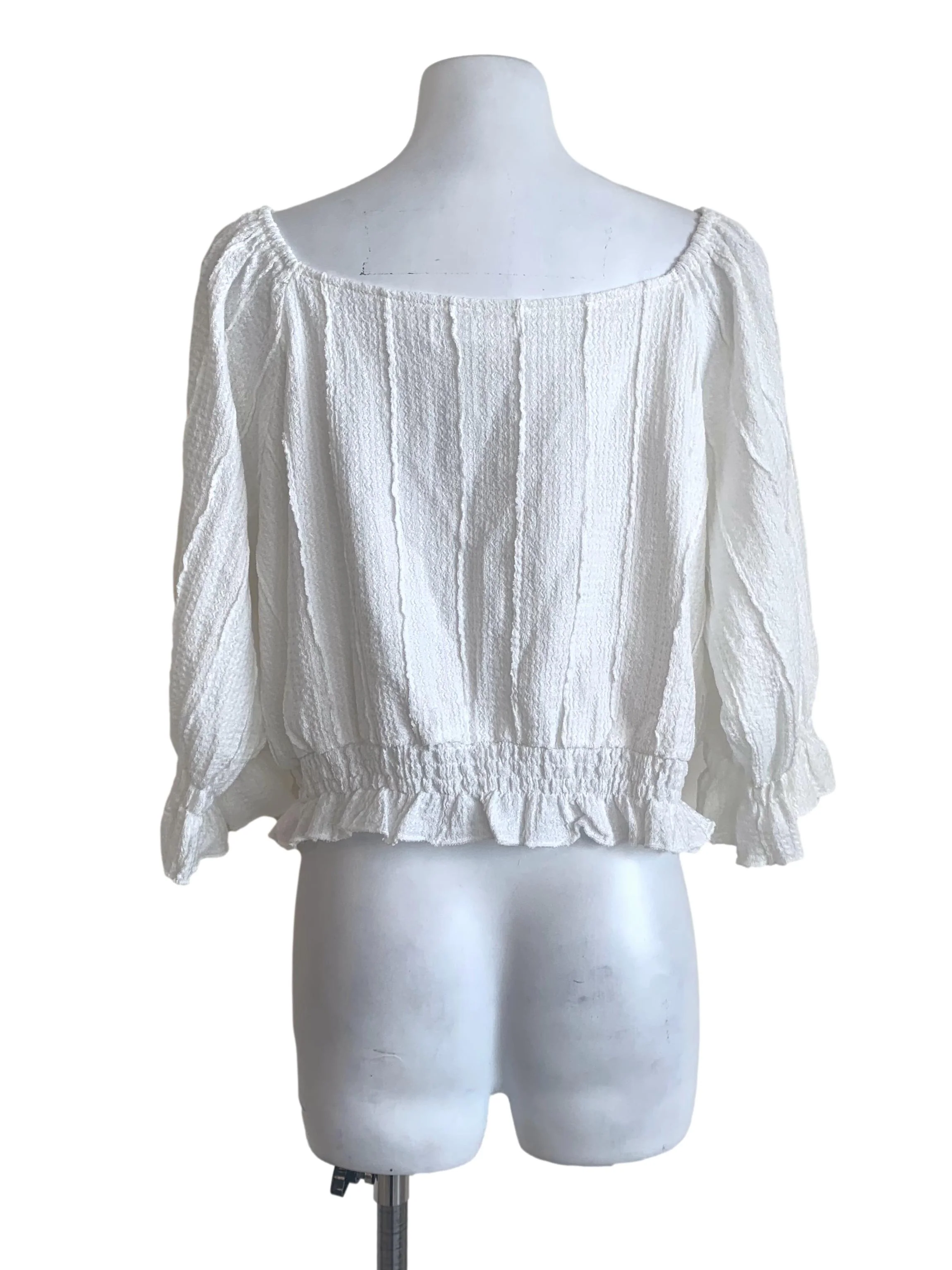 Cotton White Empire Top - Image 2