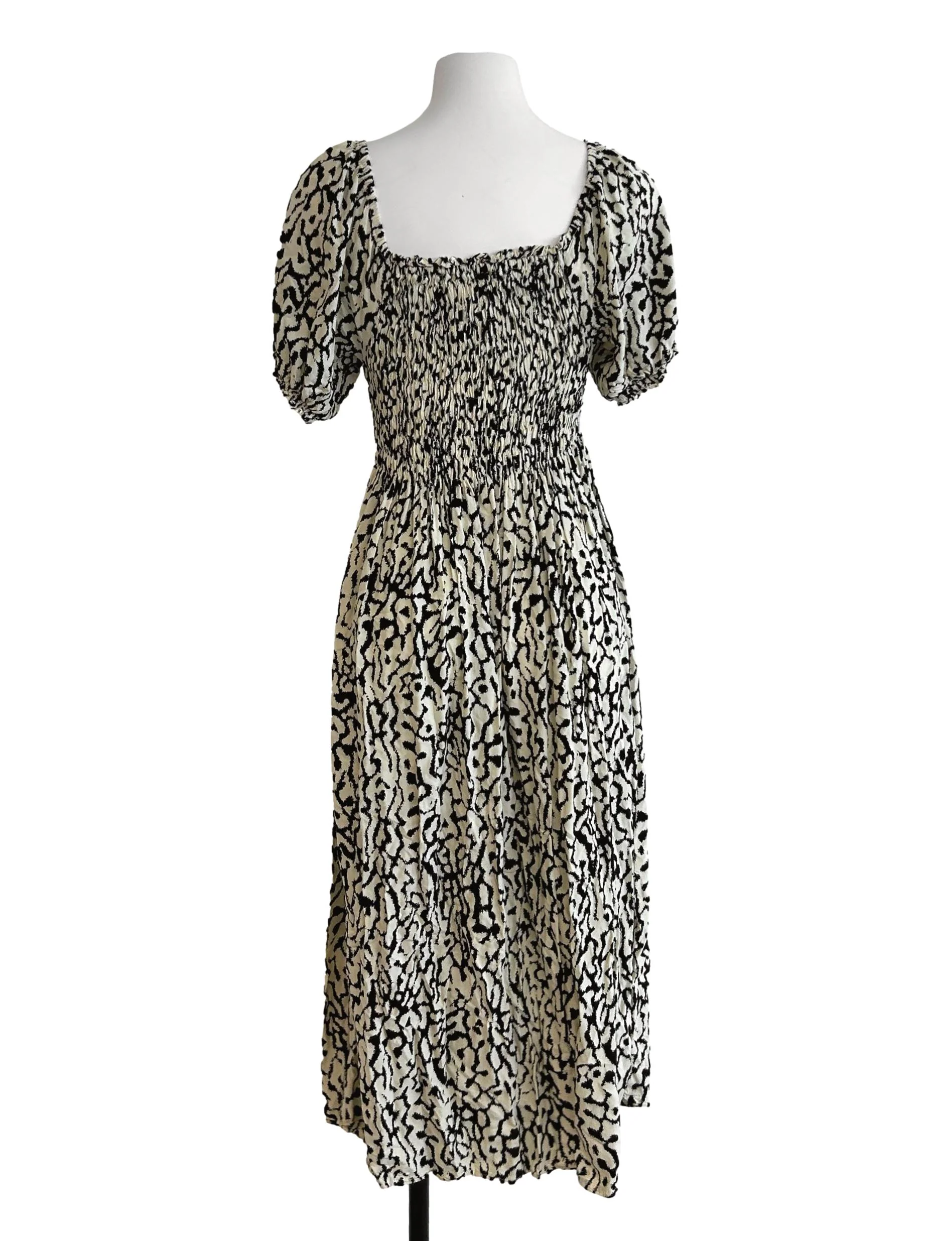 Cream And Black Midi Dress - Image 2