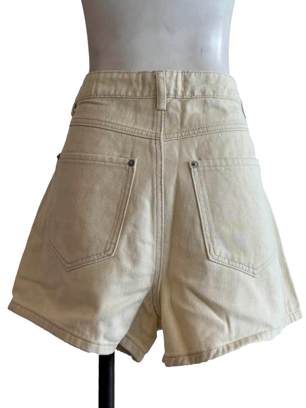 Cream Jean Shorts - Image 2