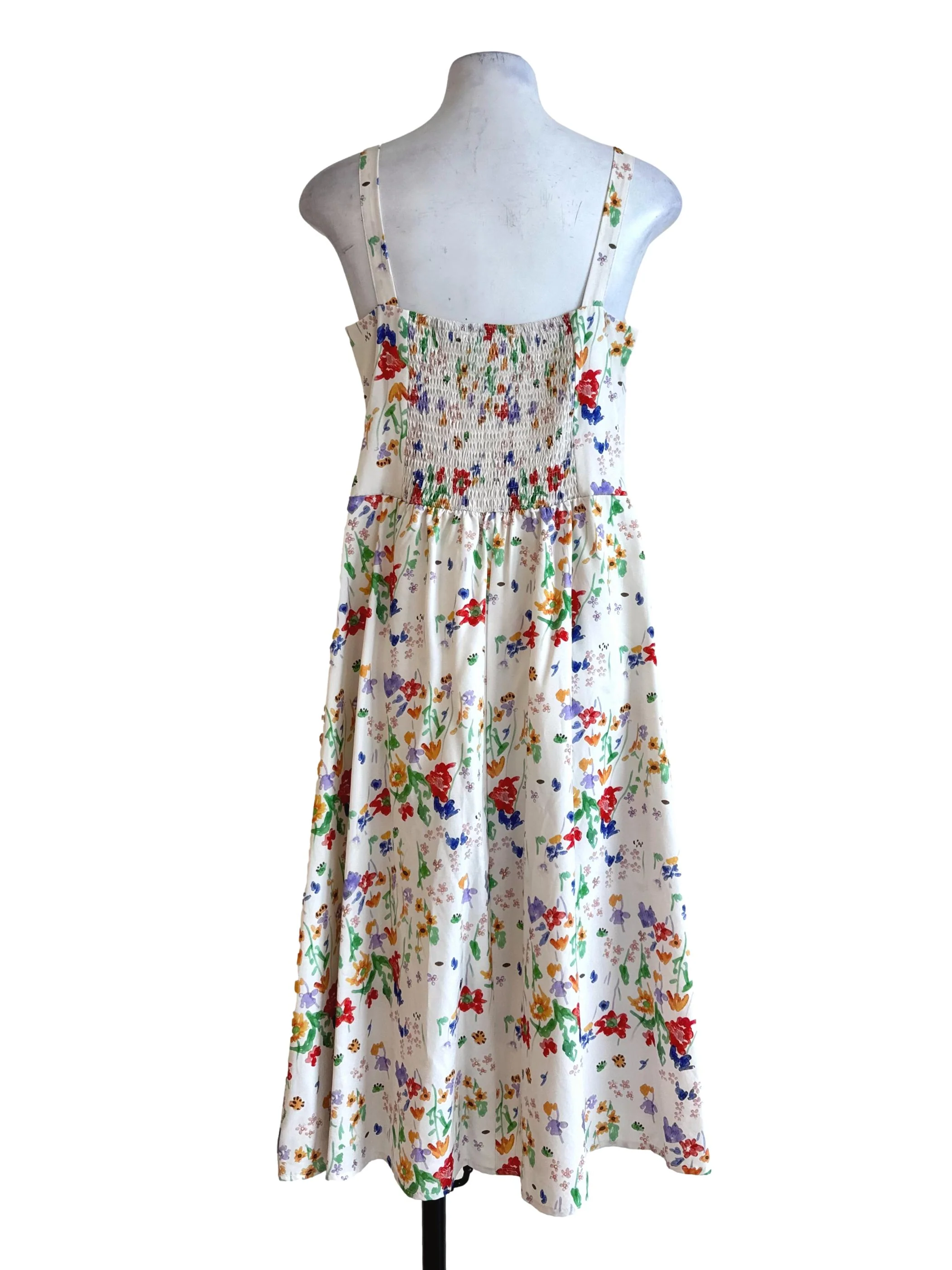 Cream Prints Apron Dress - Image 2