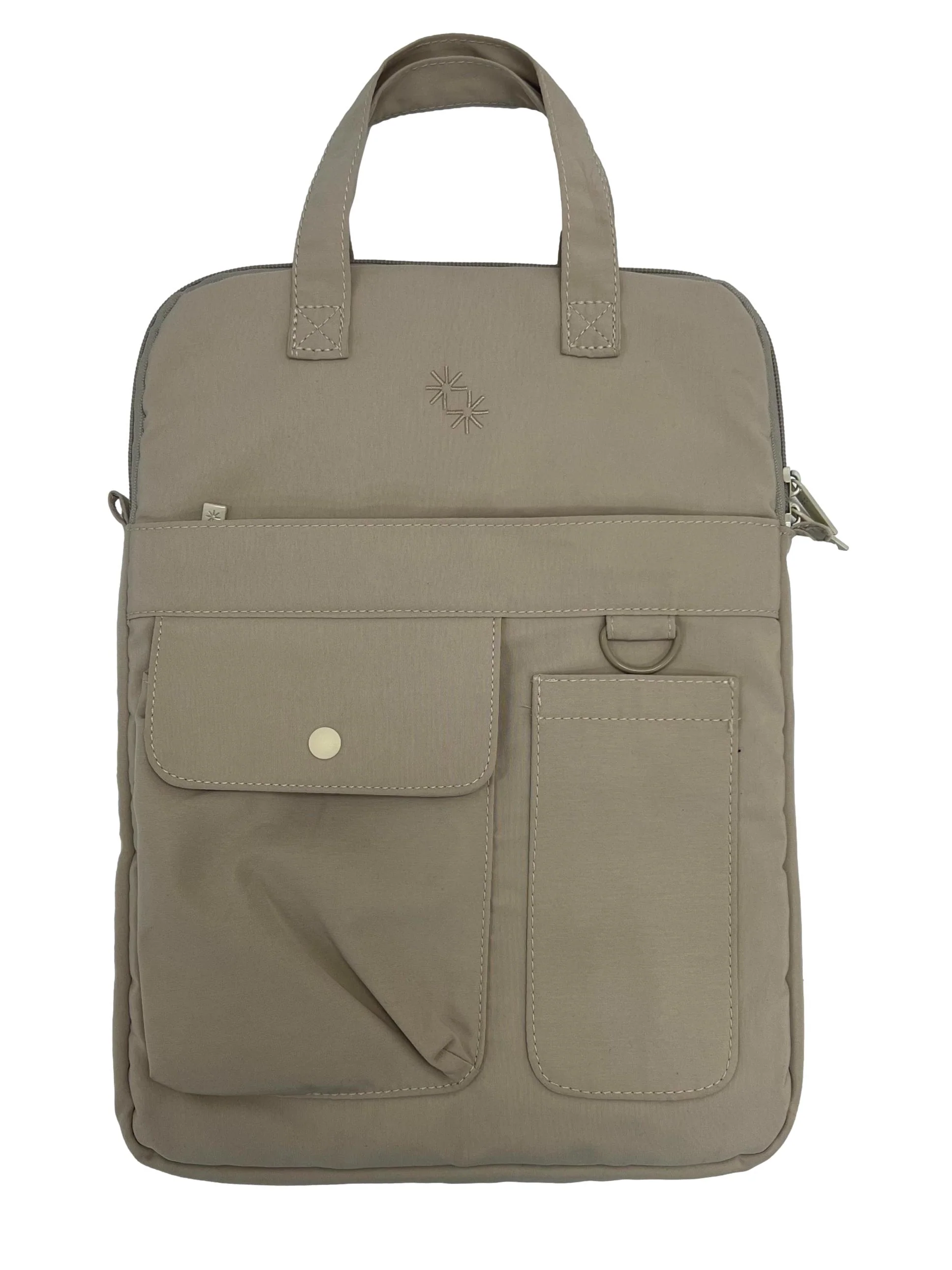 Cream Utility Laptop Bag