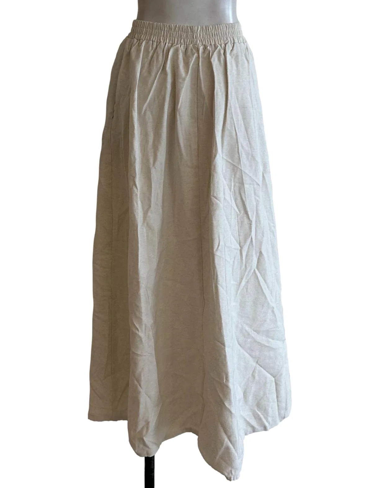Cream White Slit Skirt - Image 2